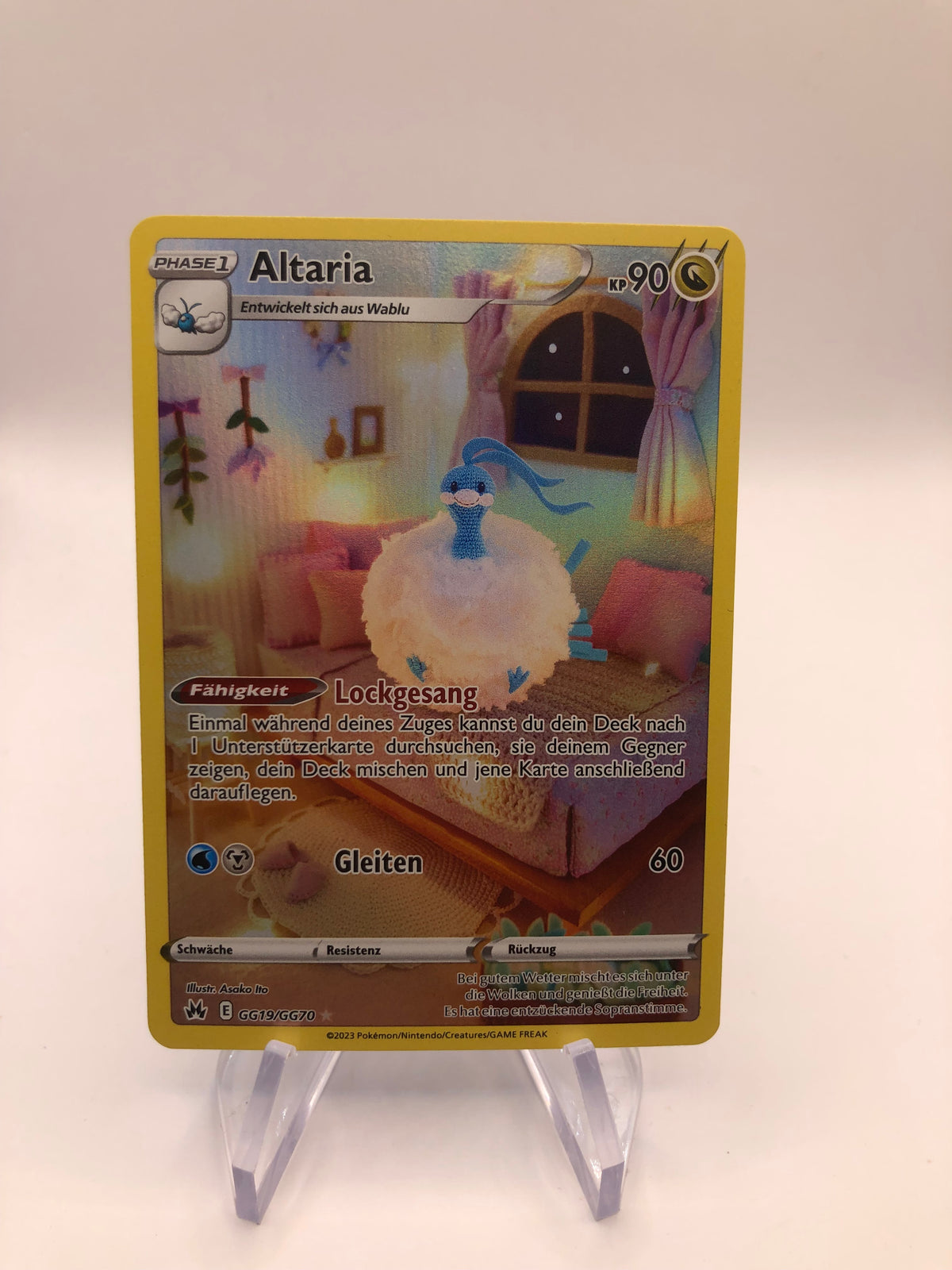 Pokemon Karte Art-Rare Altaria GG19/GG70 Deutsch