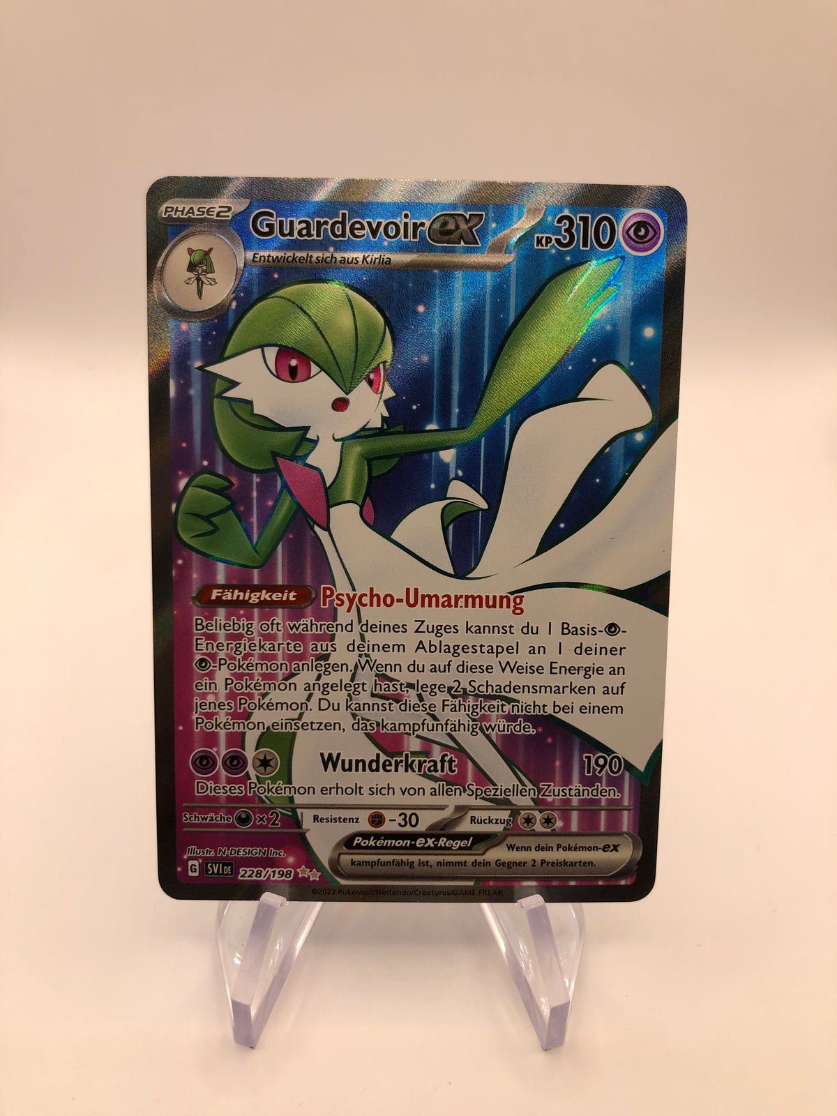 Pokemon Karte Ex Fullart Guardevoir 228/198 Deutsch