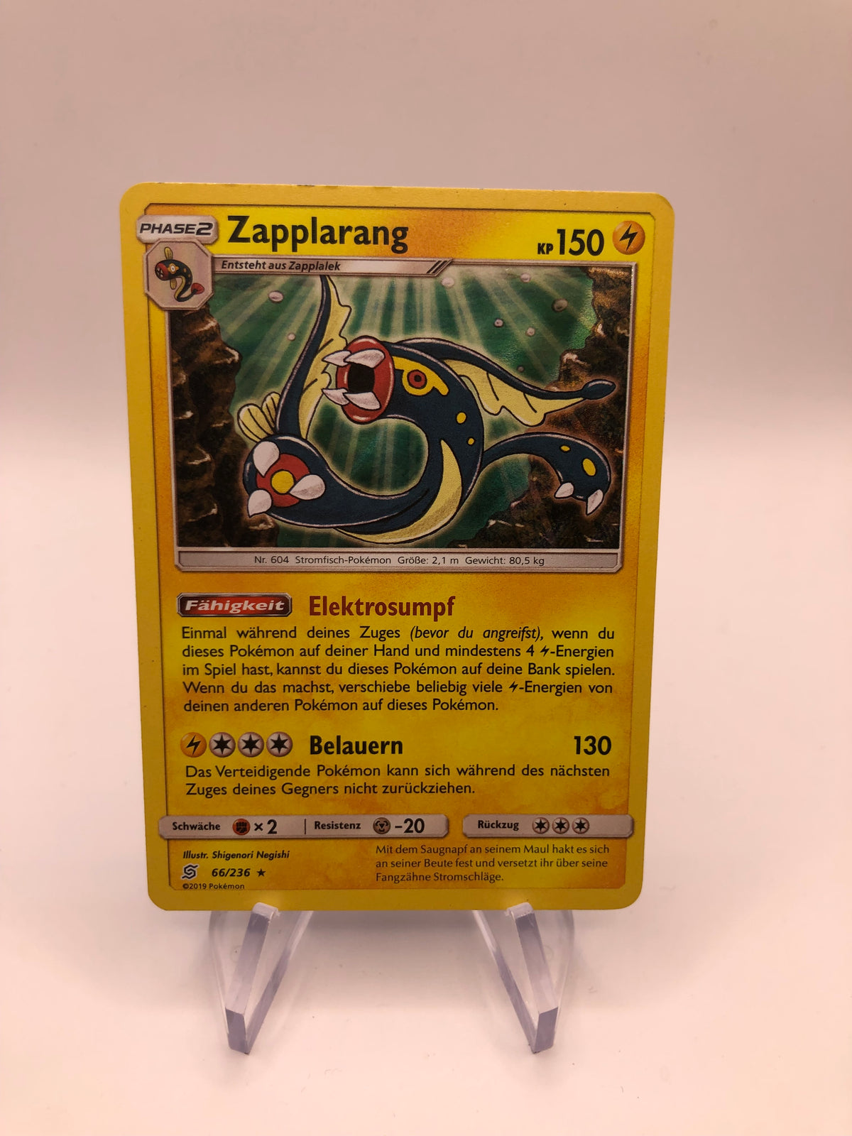 Pokemon Karte Holo Zapplarang 66/236 Deutsch