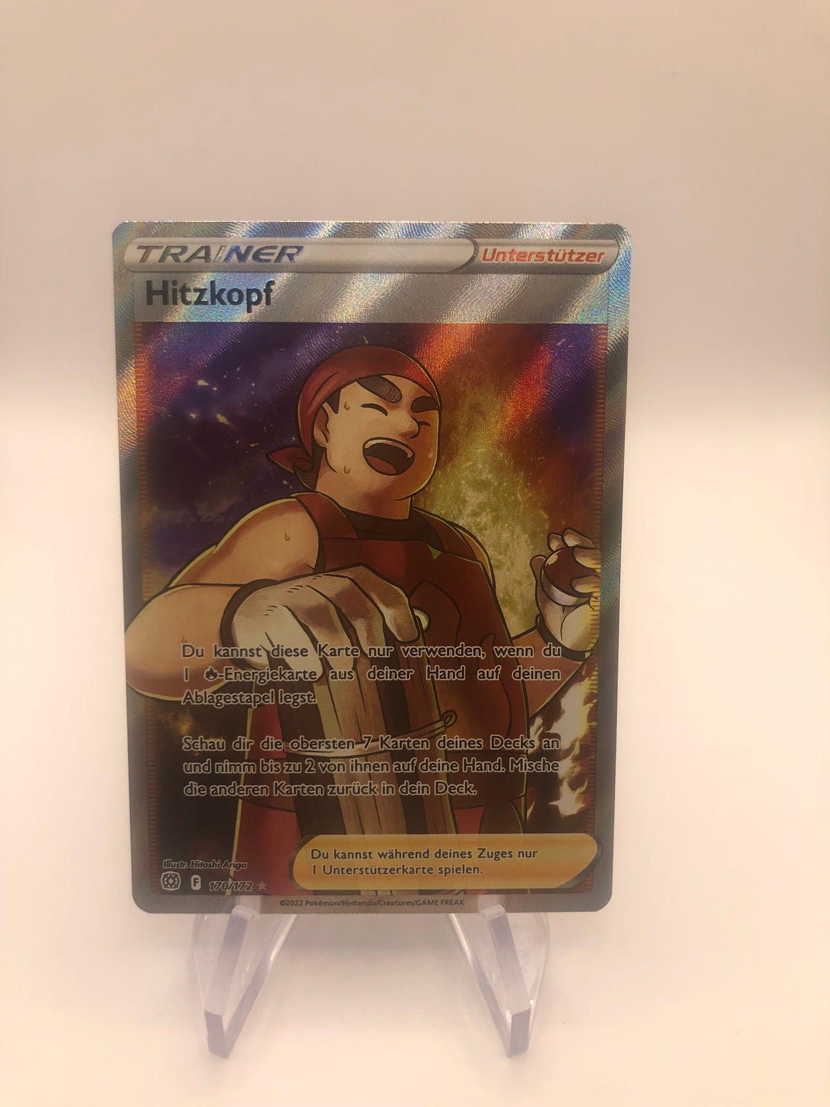 Pokemon Karte Trainer Hitzkopf 170/172 Deutsch