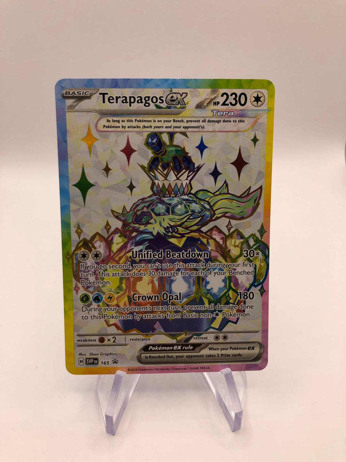 Pokemon Karte Ex Promo Terapagos 165 Englisch