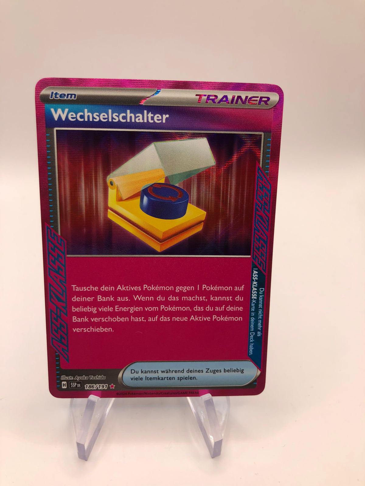 Pokemon Karte Trainer Wechselschalter 186/191 Deutsch