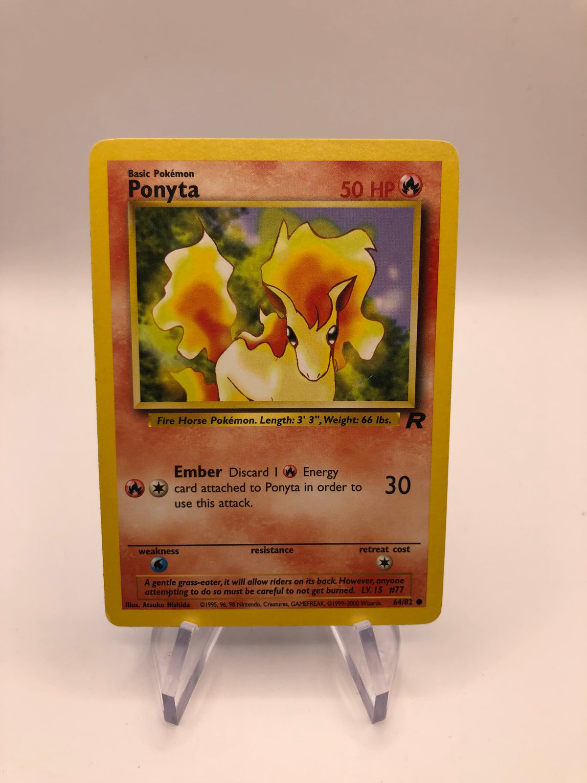 Pokemon Karte Ponita 64/82 Rocket Englisch