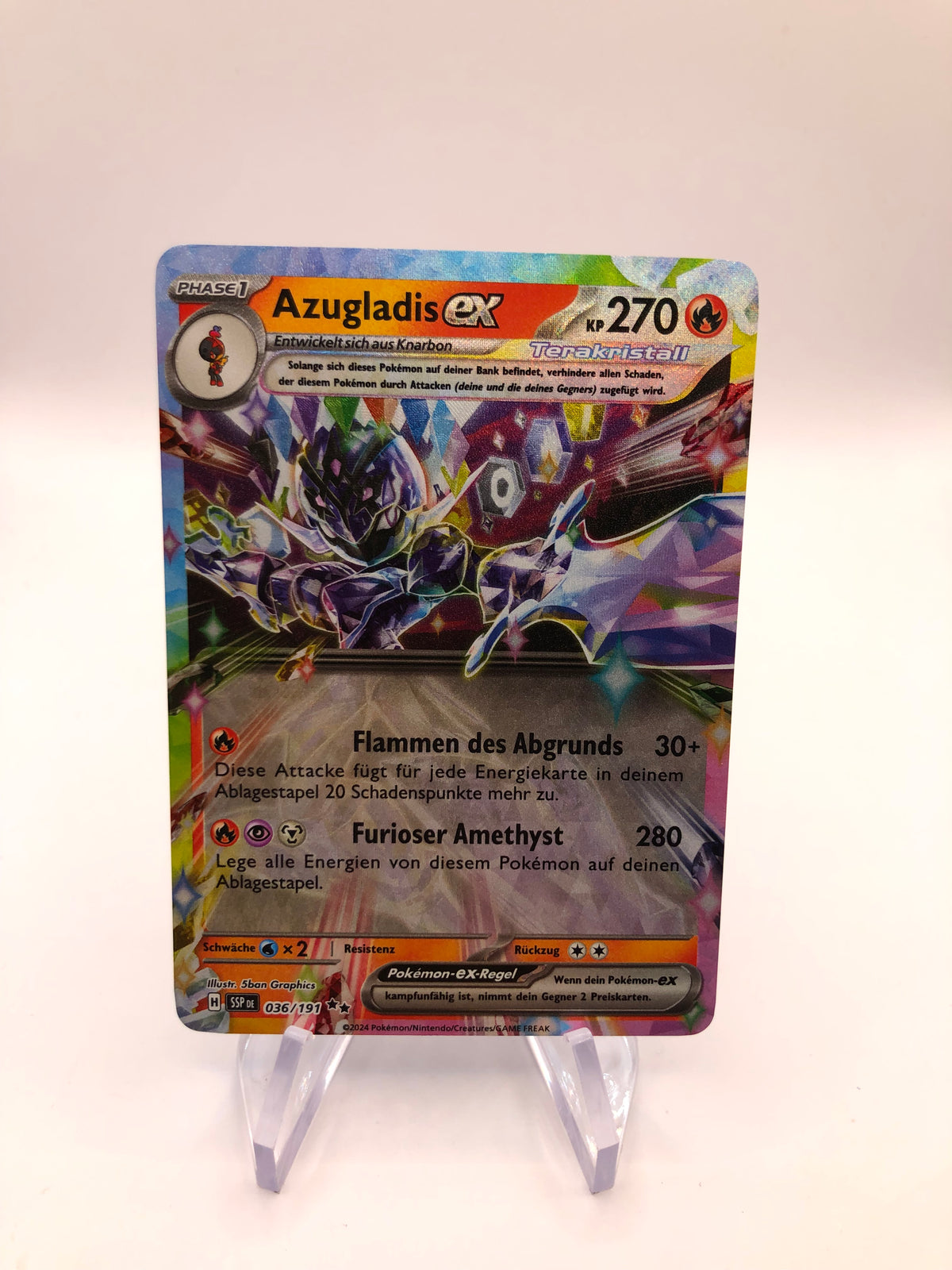 Pokemon Karte EX Azugladis 36/191 Deutsch