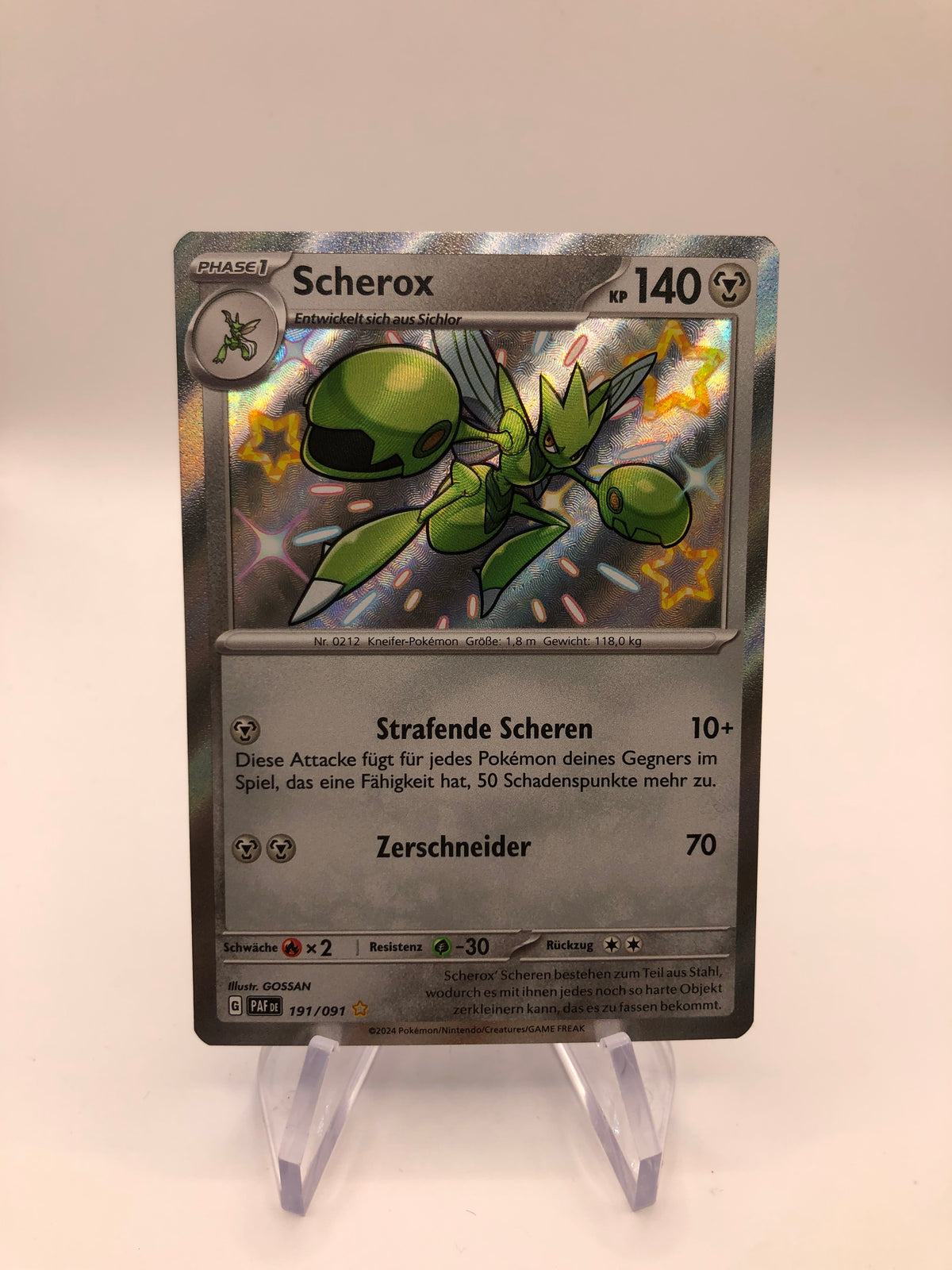 Pokemon Karten Shiny Scherox 191/91 Deutsch