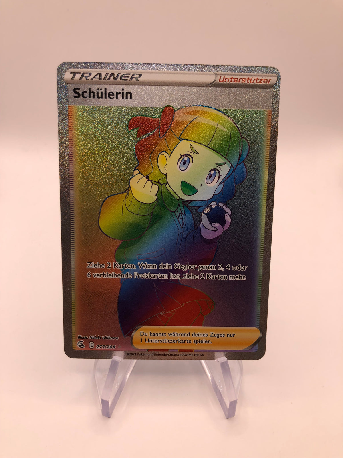Pokemon Karten Trainer Rainbow Schülerin 277/264 Deutsch