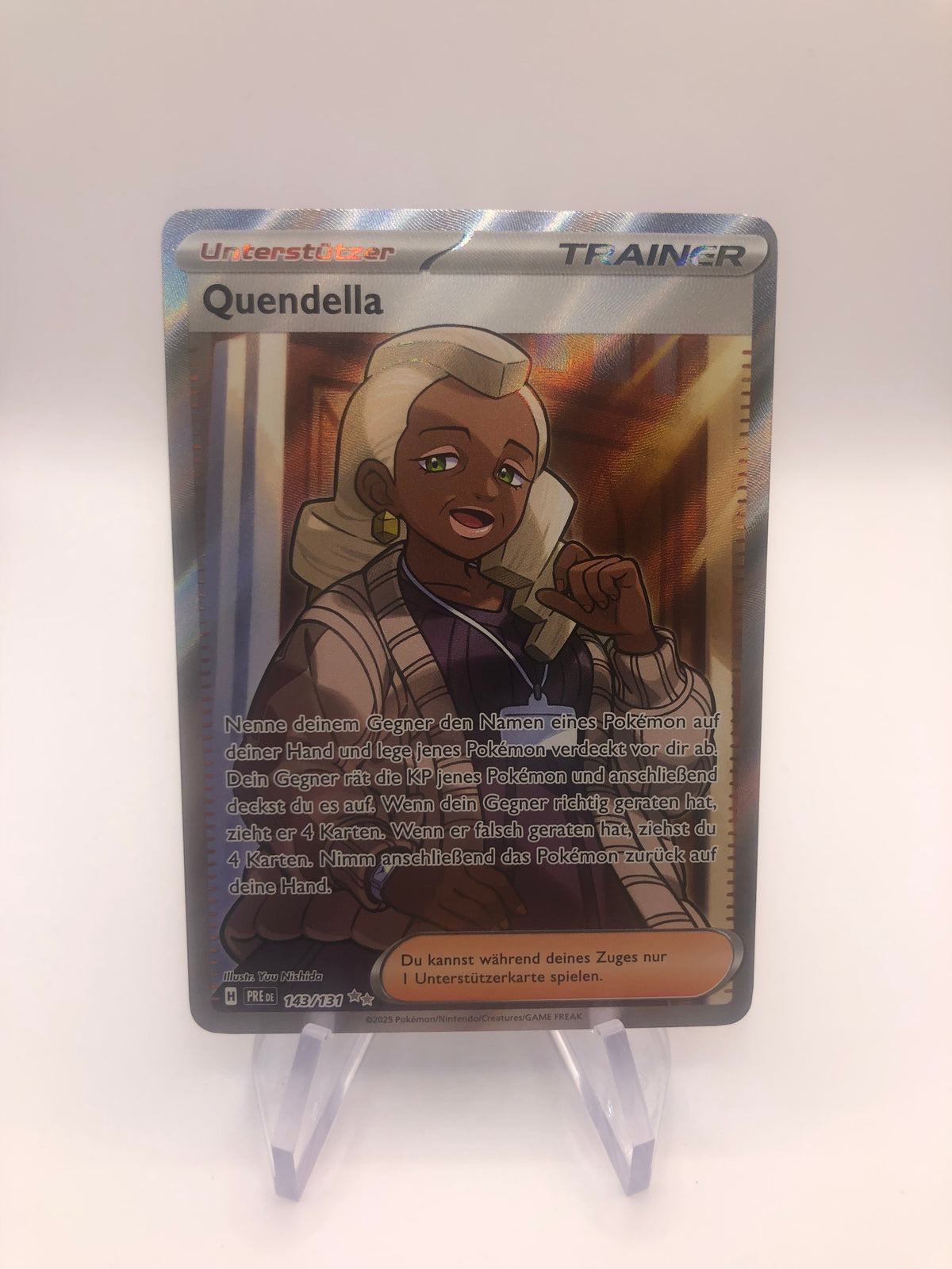 Pokemon Karte Trainer Quendella 143/131 Deutsch
