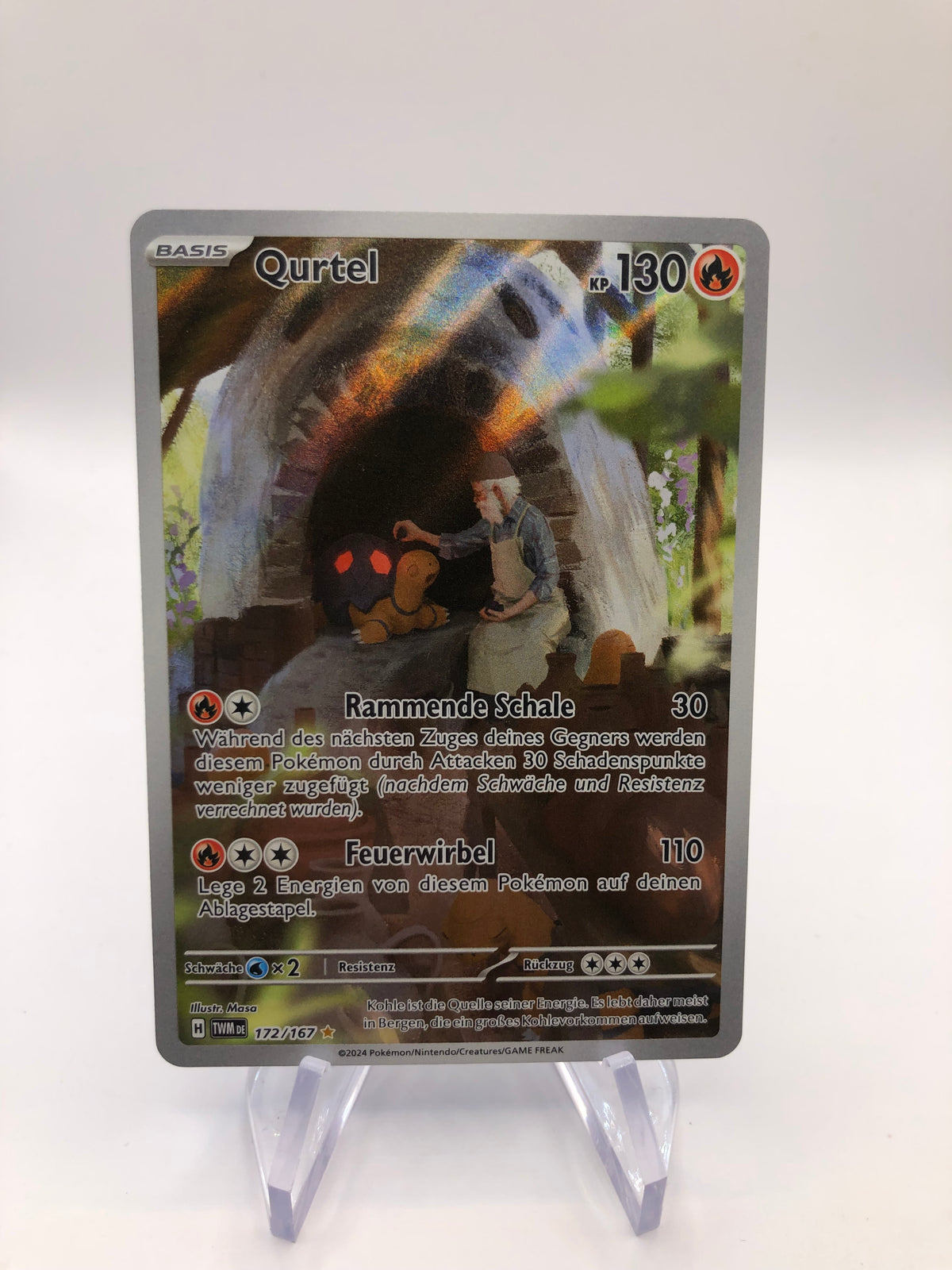Pokemon Karte Art-Rare Qurtel 172/167 Deutsch