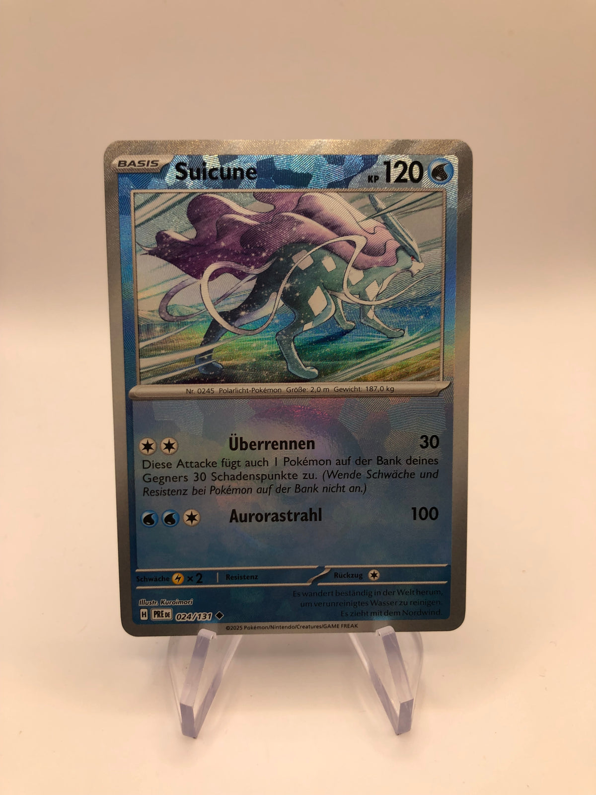 Pokemon Karte Revers Suicune 24/131 Englisch
