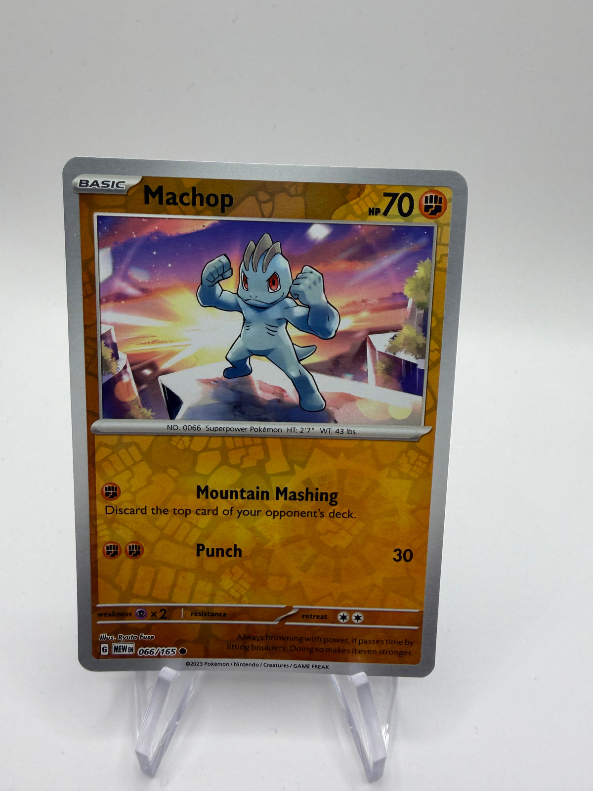 Pokemon Karte Reverse 151 Machollo 66/165 Englisch