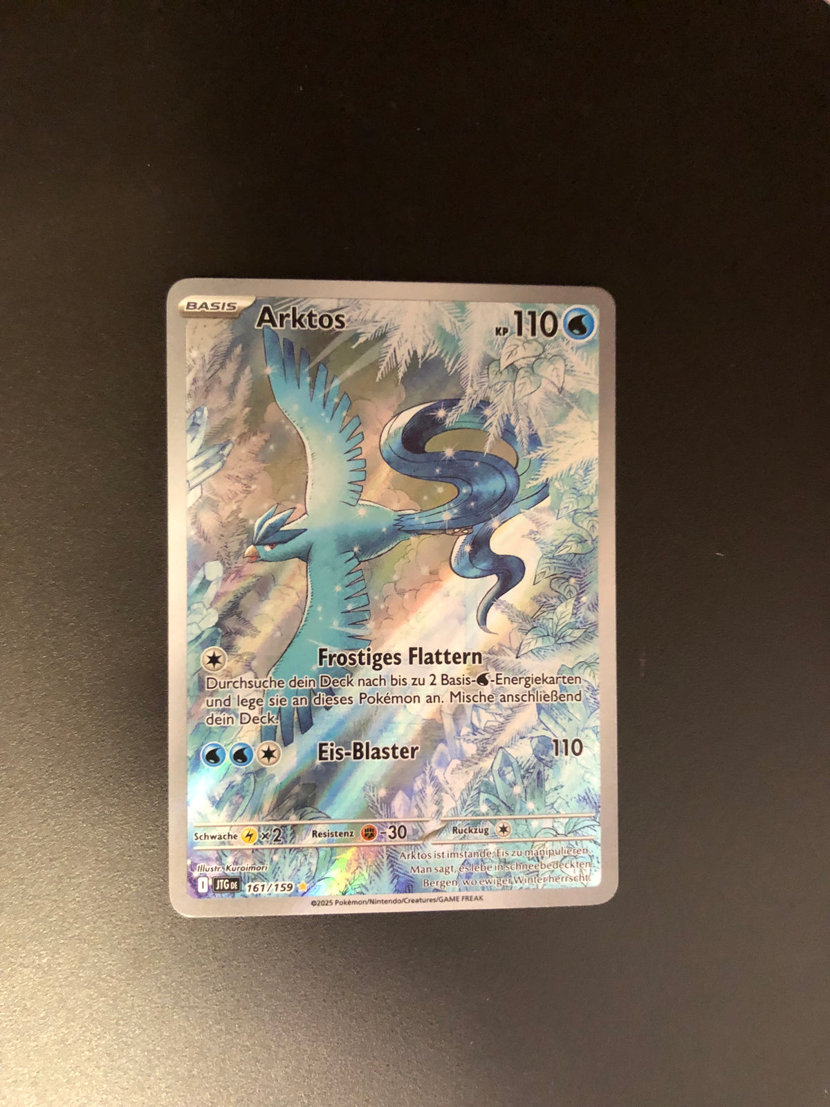 Pokemon Karte Art-Rare Arktos 161/159 Deutsch