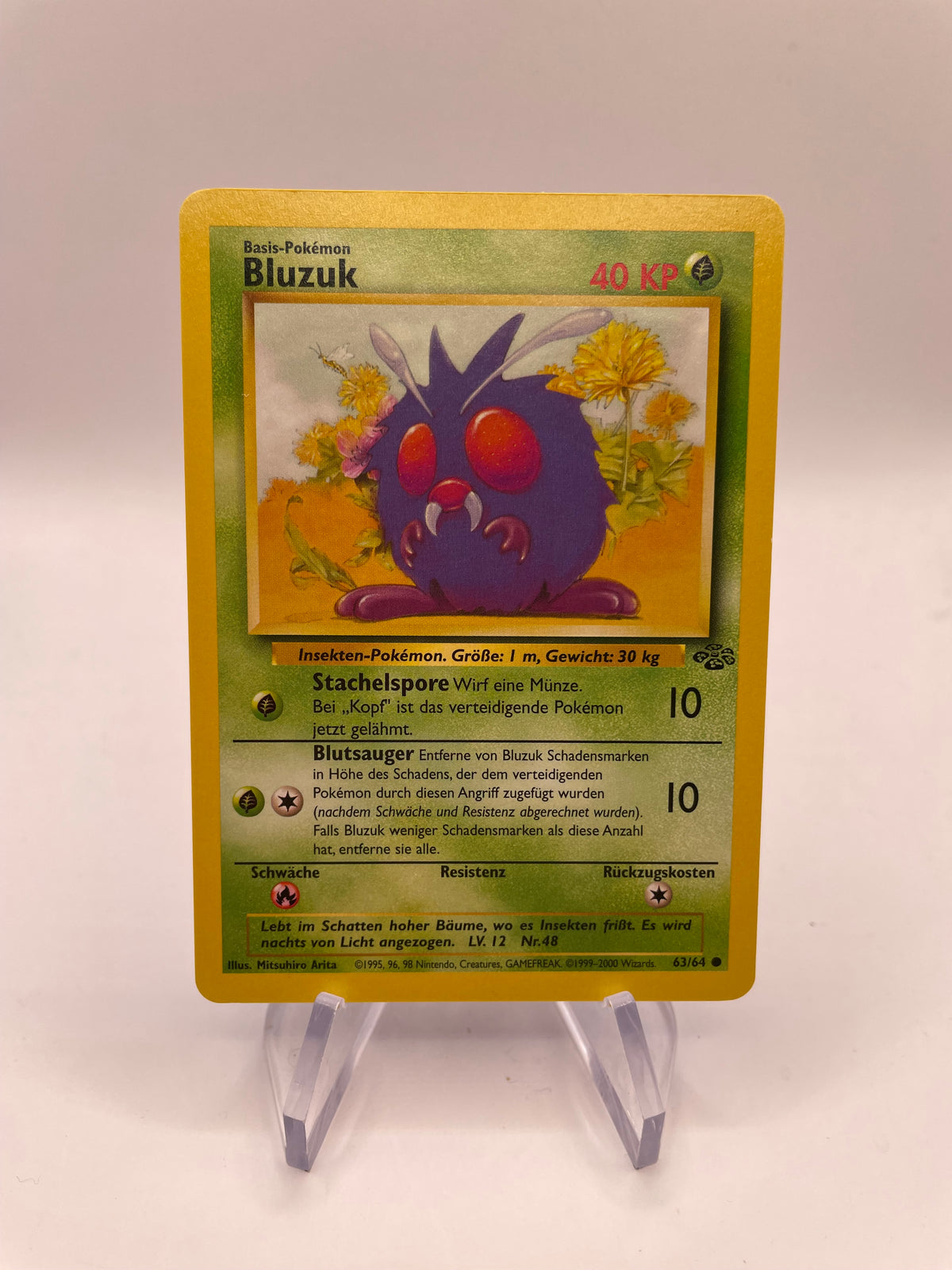 Pokemon Karte Bluzuk 63/64 Jungel Deutsch