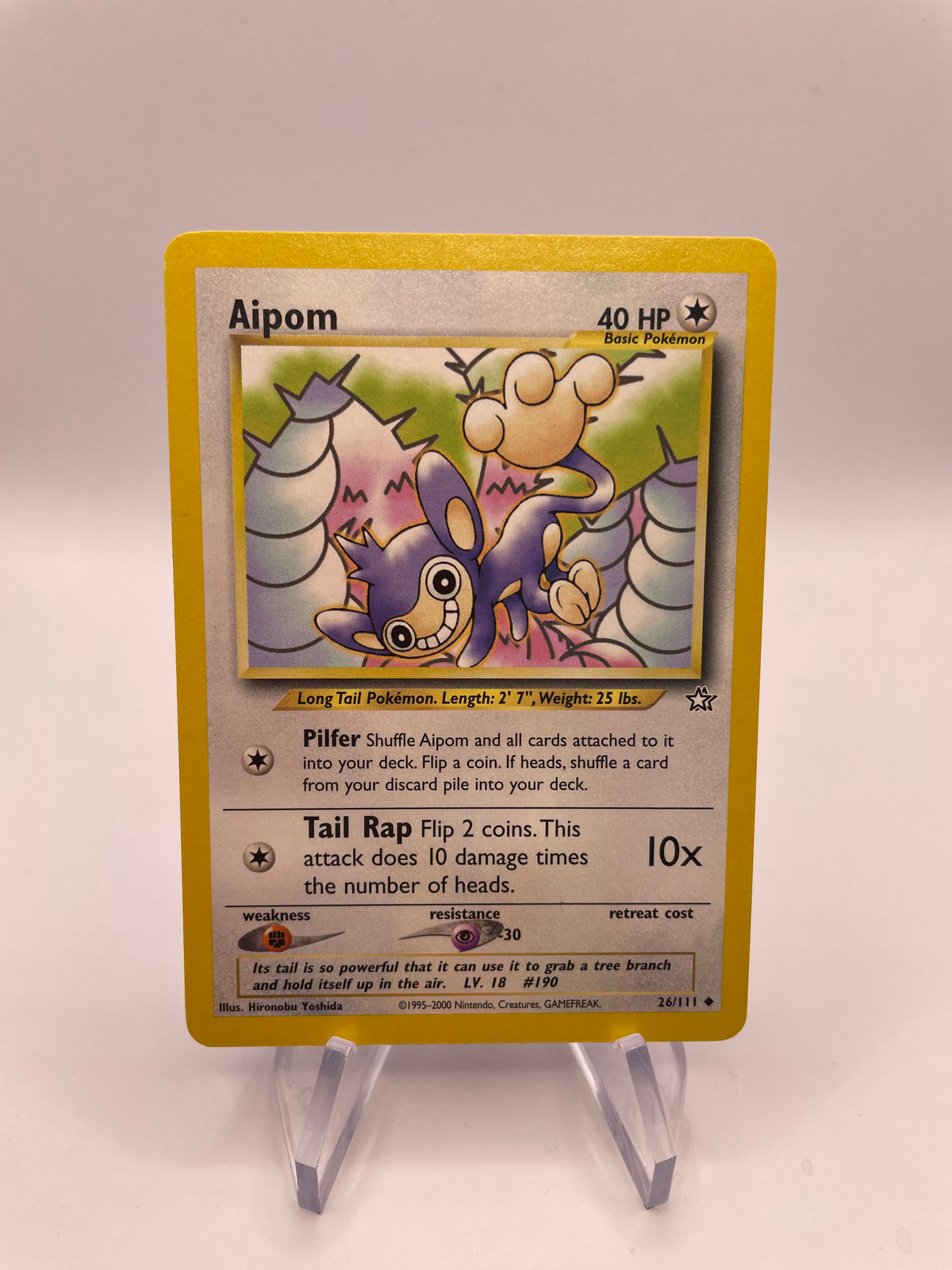 Pokemon Karte Griffel Neo Genesis 26/111 Englisch