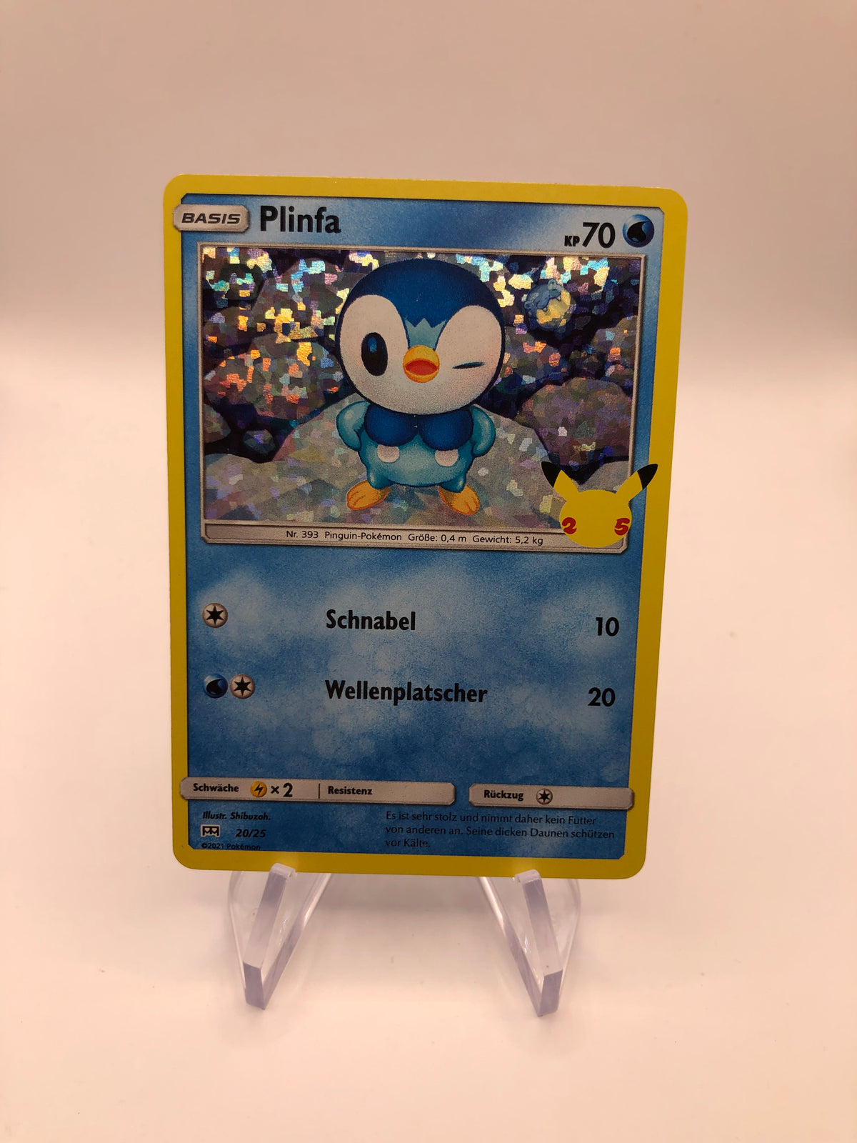 Pokemon Karte Holo Plinfa 20/25 Deutsch