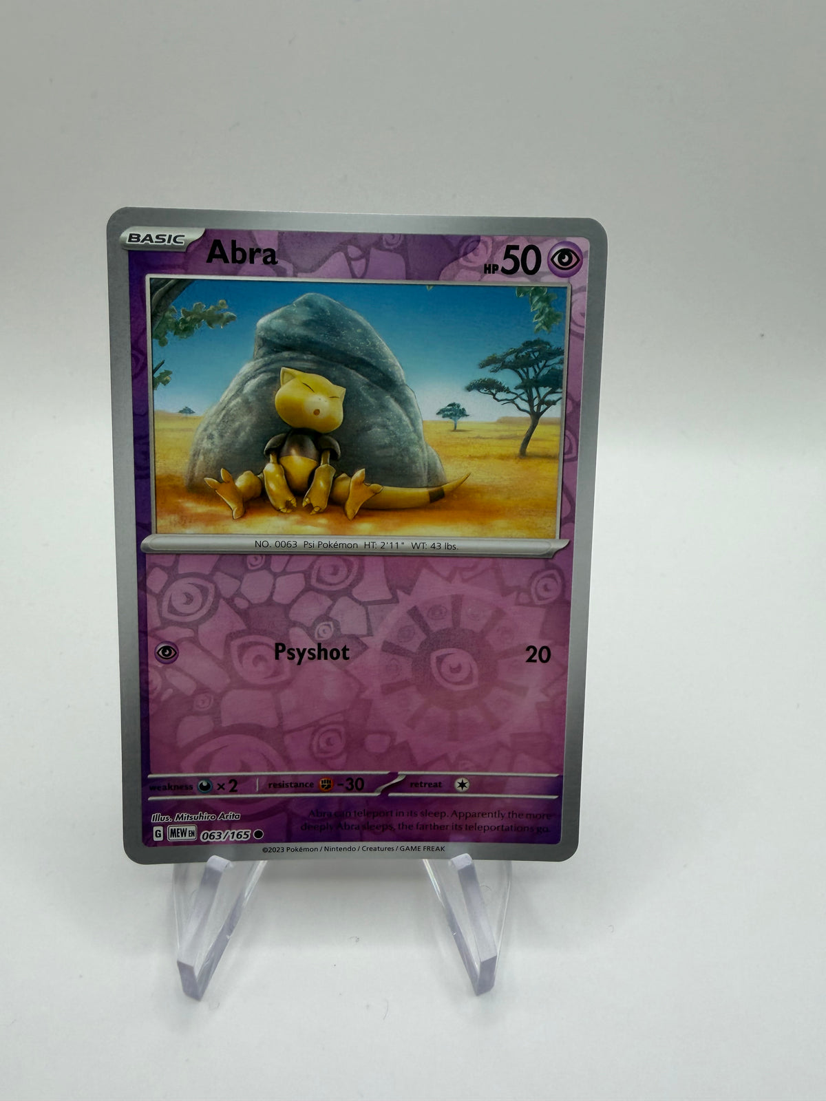 Pokemon Karte Reverse 151 Abra 63/165 Englisch