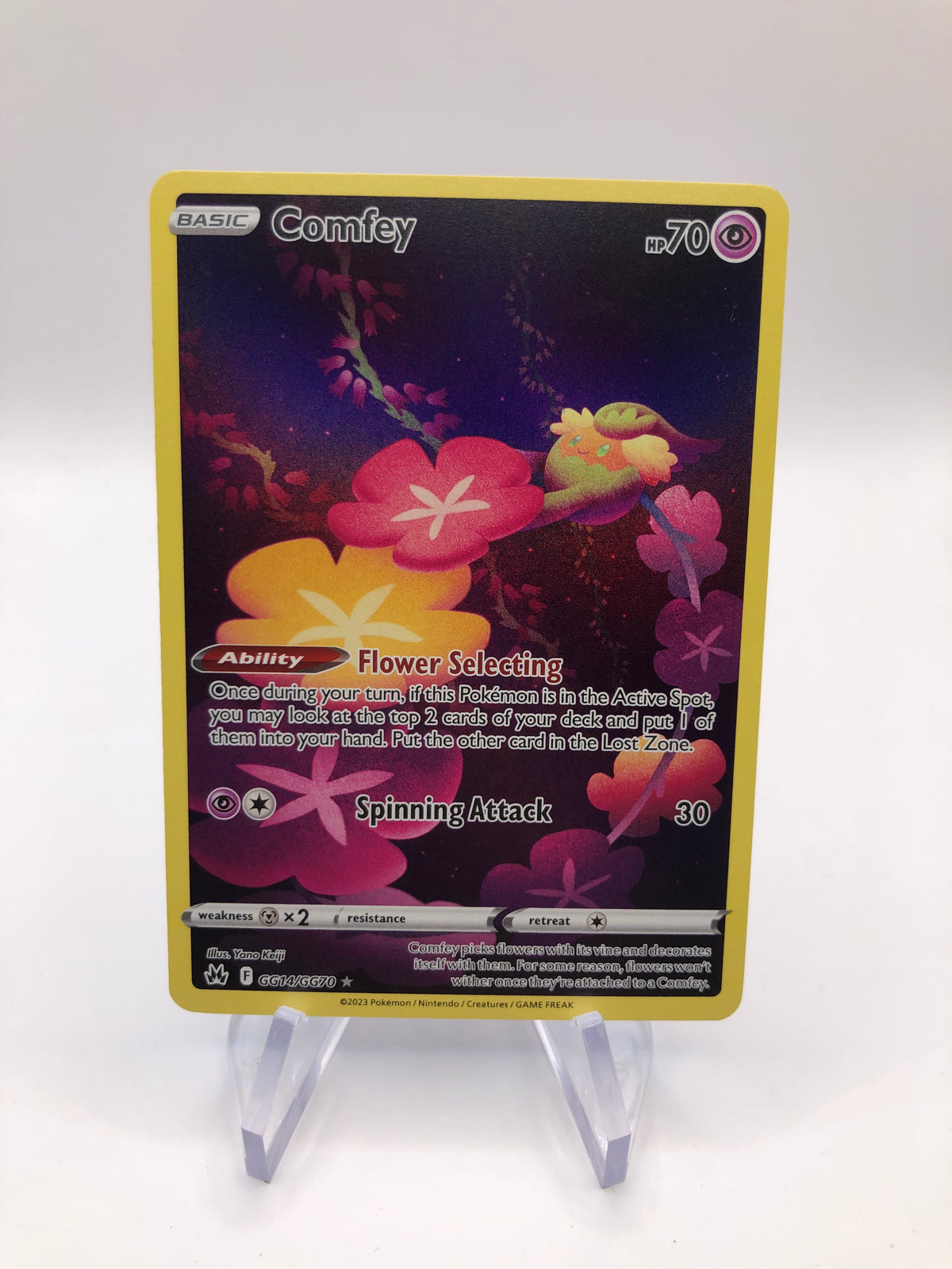 Pokemon Karte Art-Rare Comfey GG14/GG70 Englisch