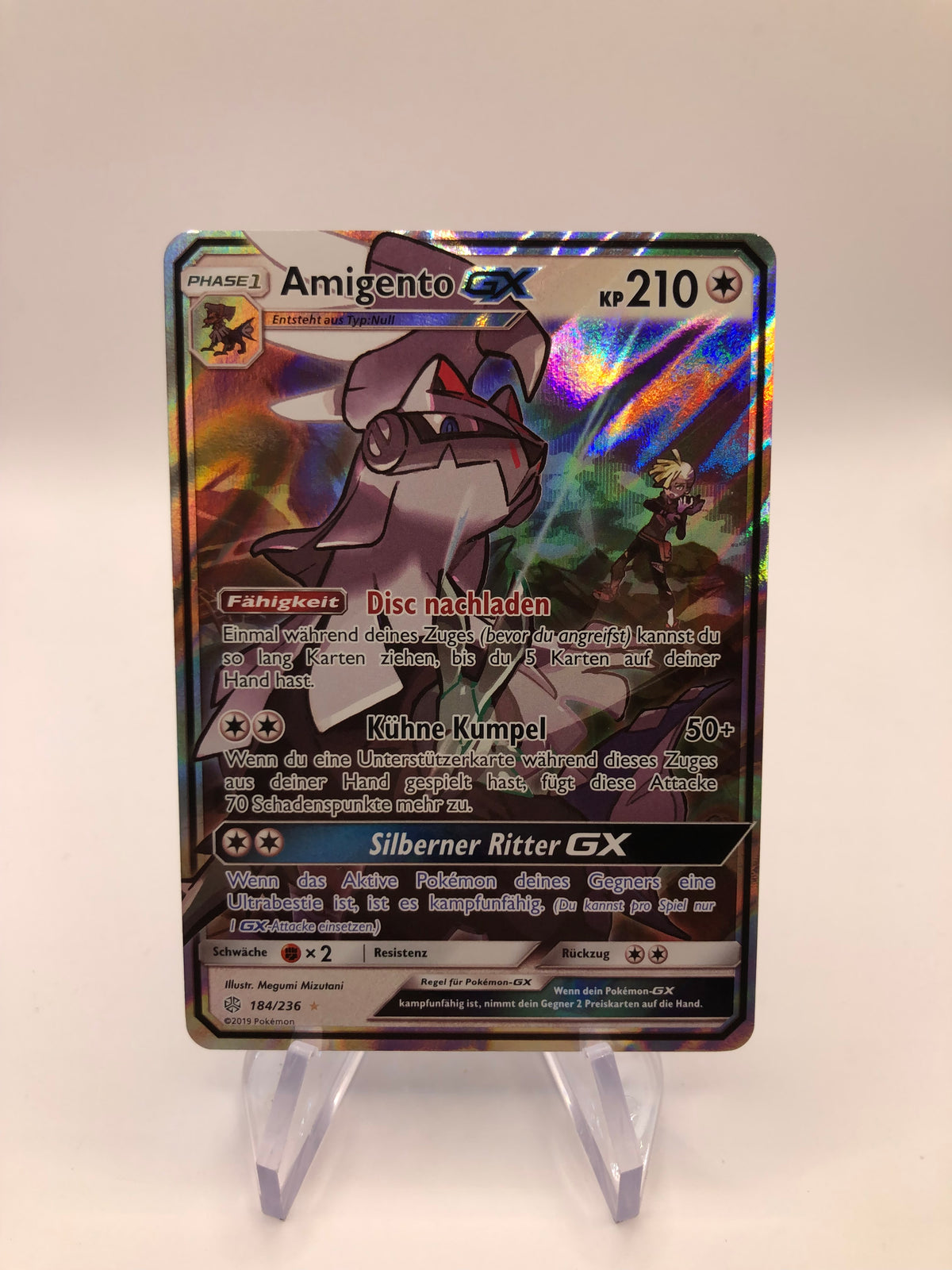 Pokemon Karte GX Amigento 184/236 Deutsch