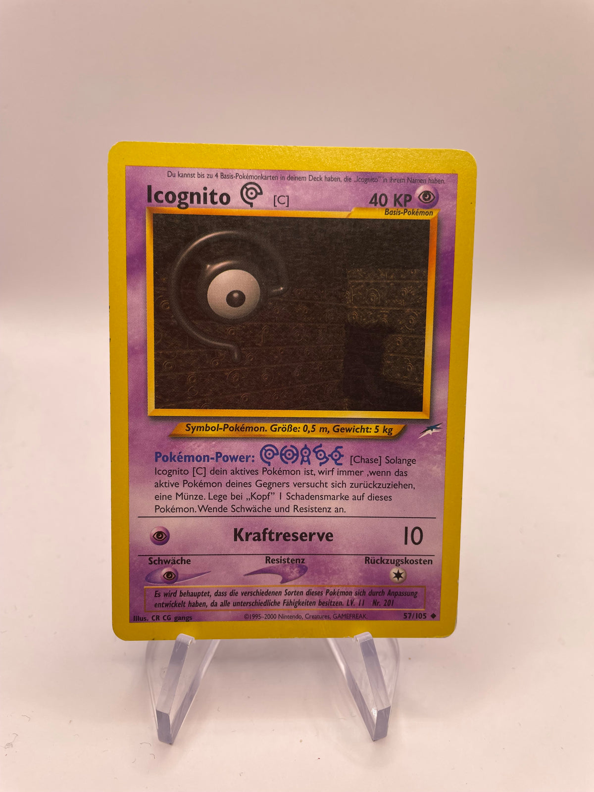 Pokemon Karte Neo Destiny Icognito 57/105 Deutsch