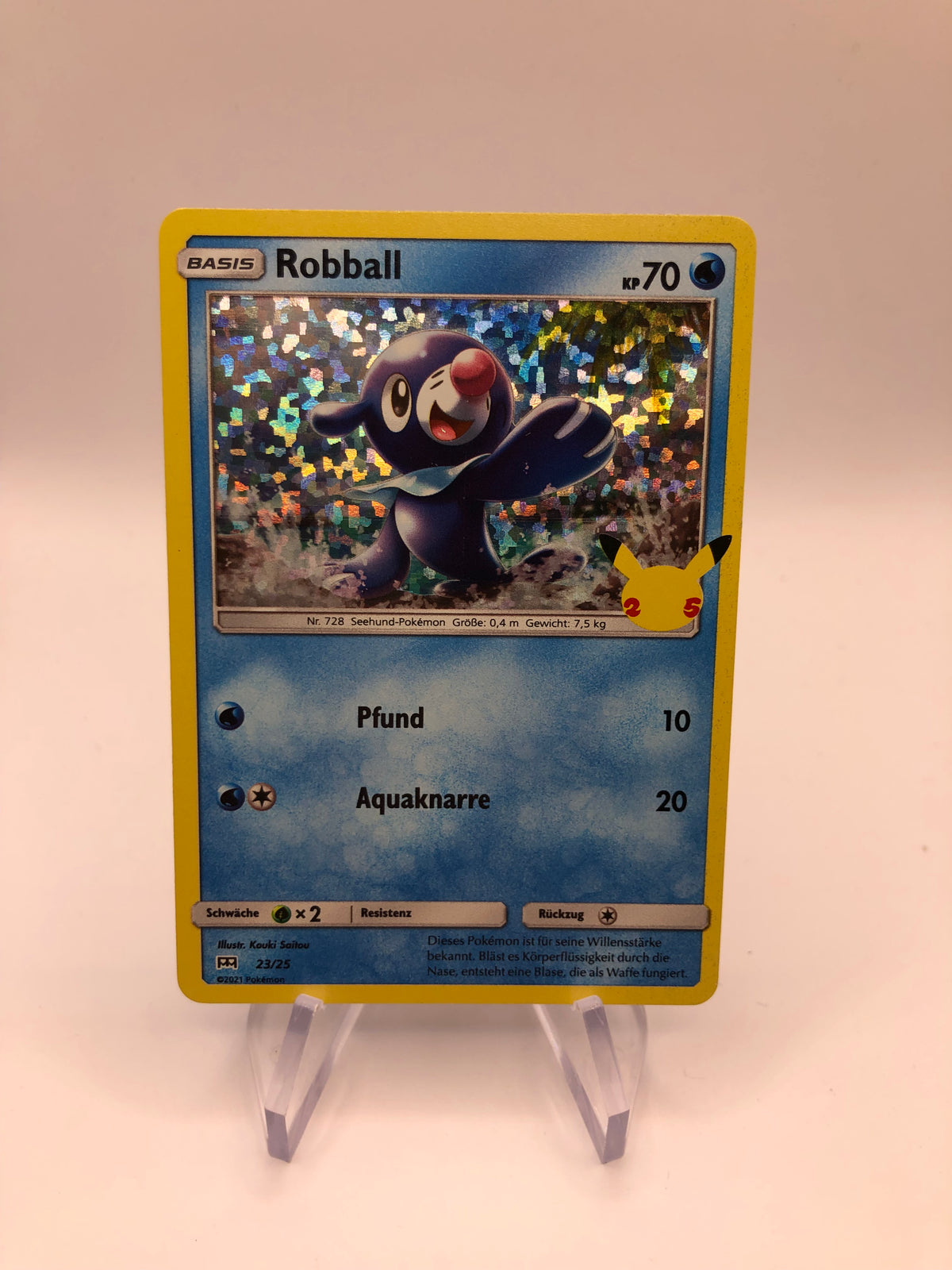 Pokemon Karte Holo Robball 23/25 Deutsch