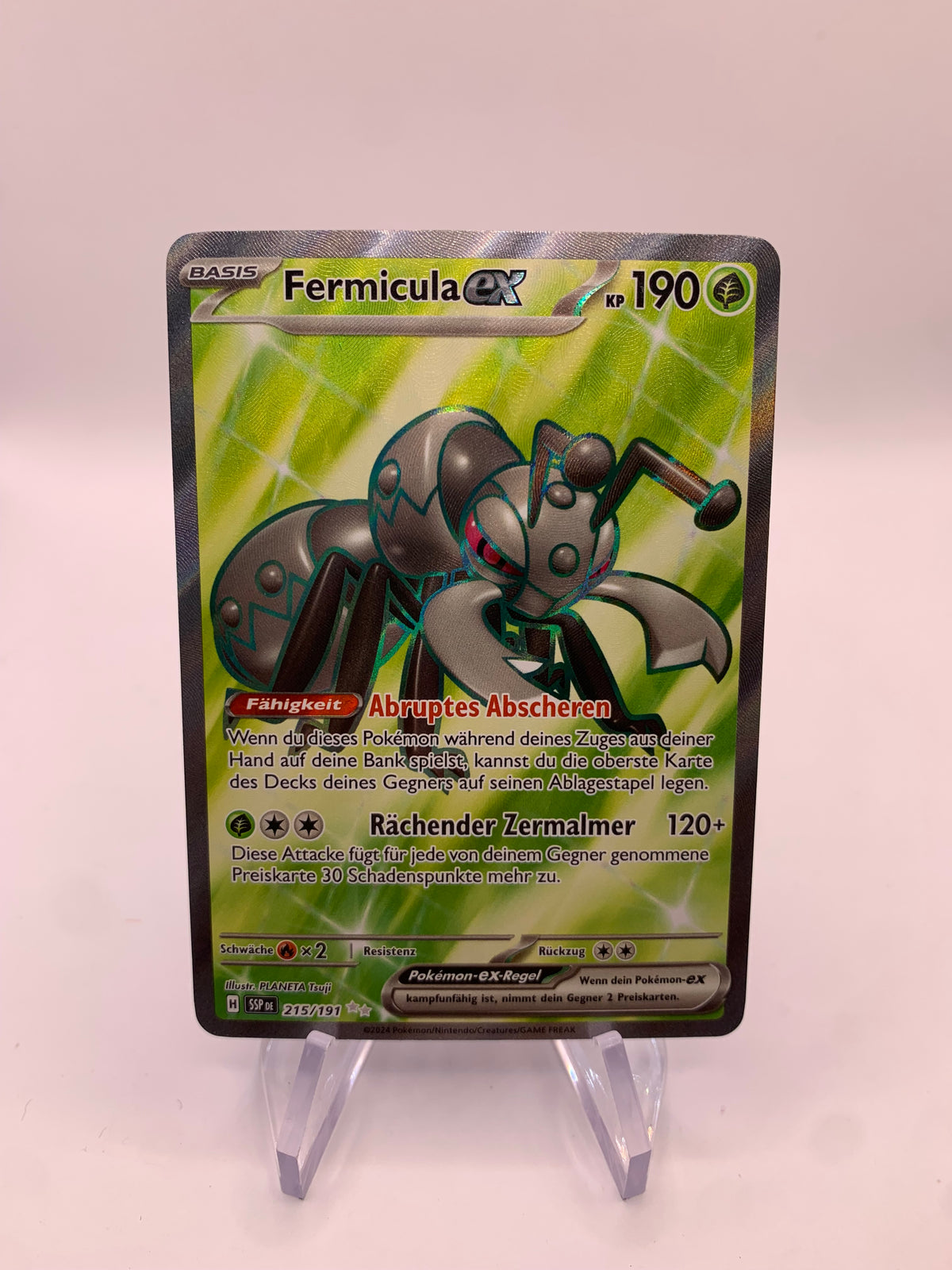 Pokemon Karte Ex Fullart Fermicula 215/191 Deutsch