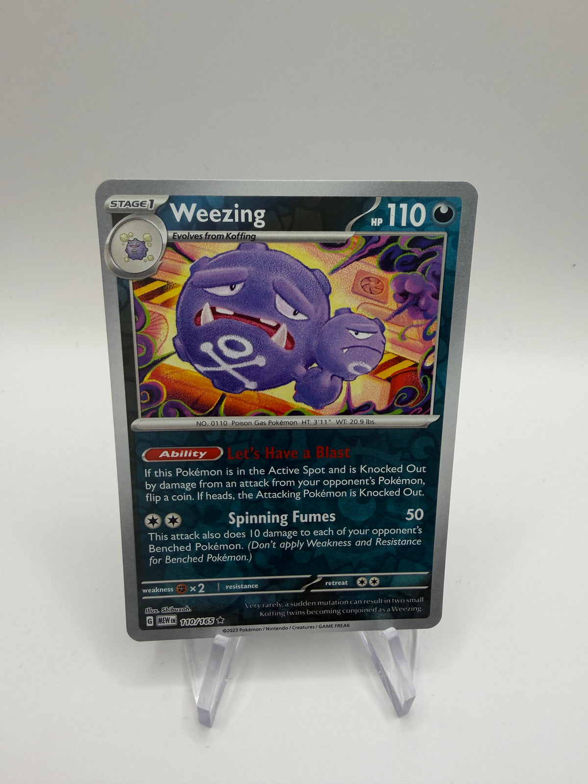 Pokemon Karte Reverse 151 Smogmog 110/165 Englisch