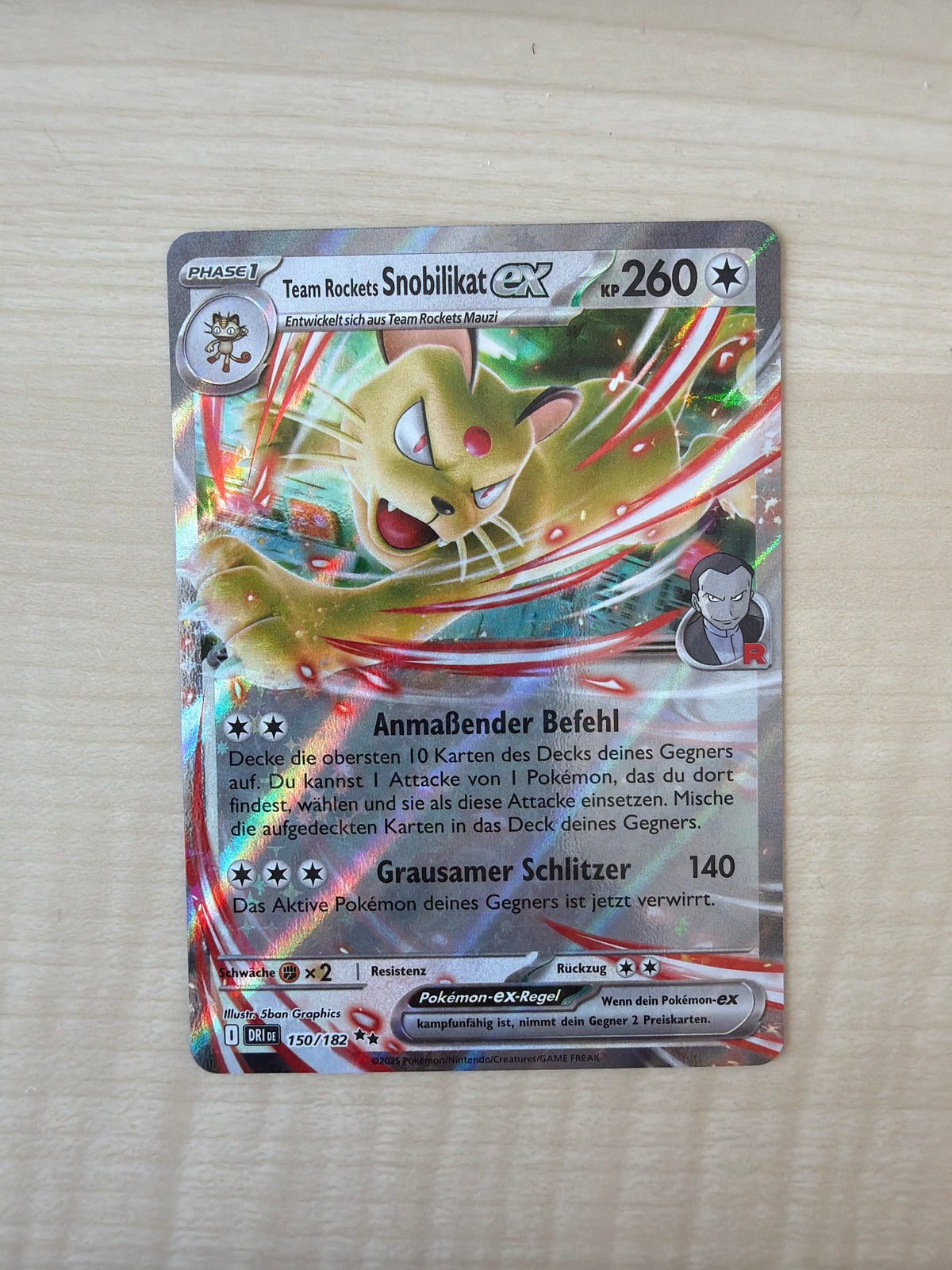 Pokemon Karte Snobilikat ex 150/182 Deutsch