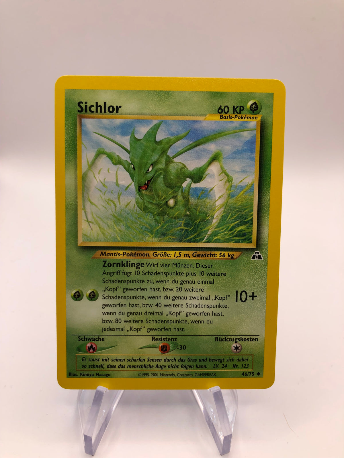 Pokemon Karte Neo Discovery Sichlor 46/75 Deutsch