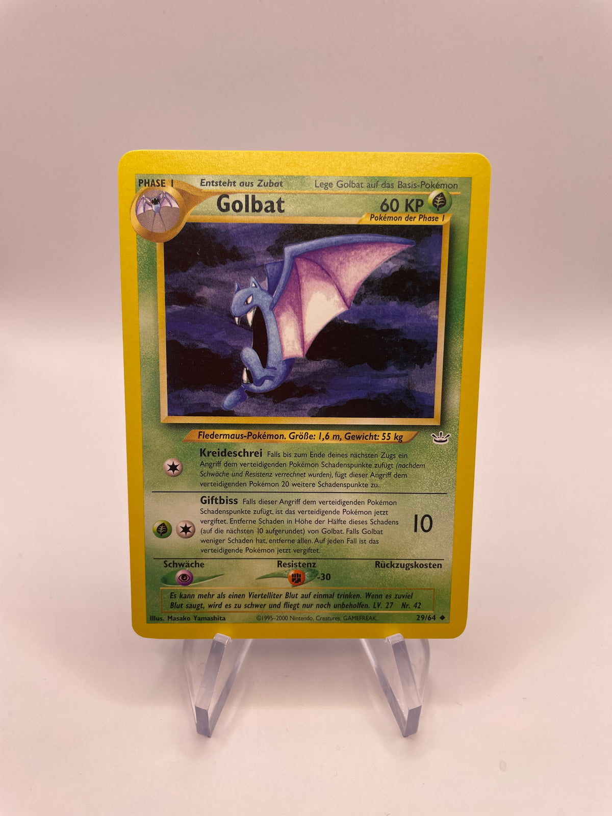 Pokemon Karte Neo Revelution Golbat 29/64 Deutsch