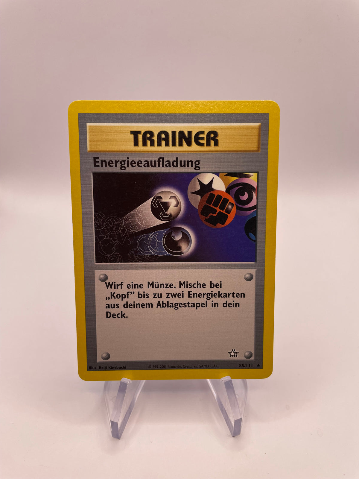Pokemon Karte Energieaufladung Neo Genesis 85/111 Deutsch