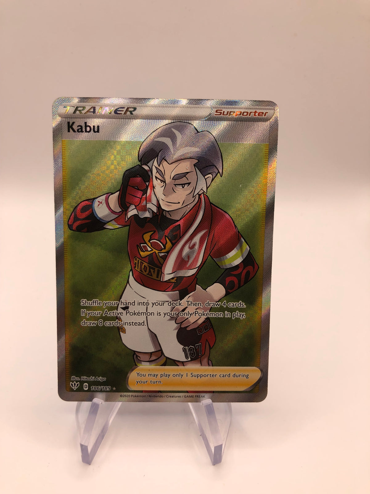 Pokemon Karte Trainer Kabu 186/189 Englisch