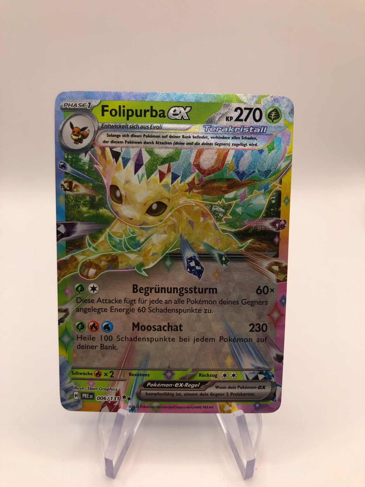 Pokemon Karte EX Folipurba 6/131 Japanisch