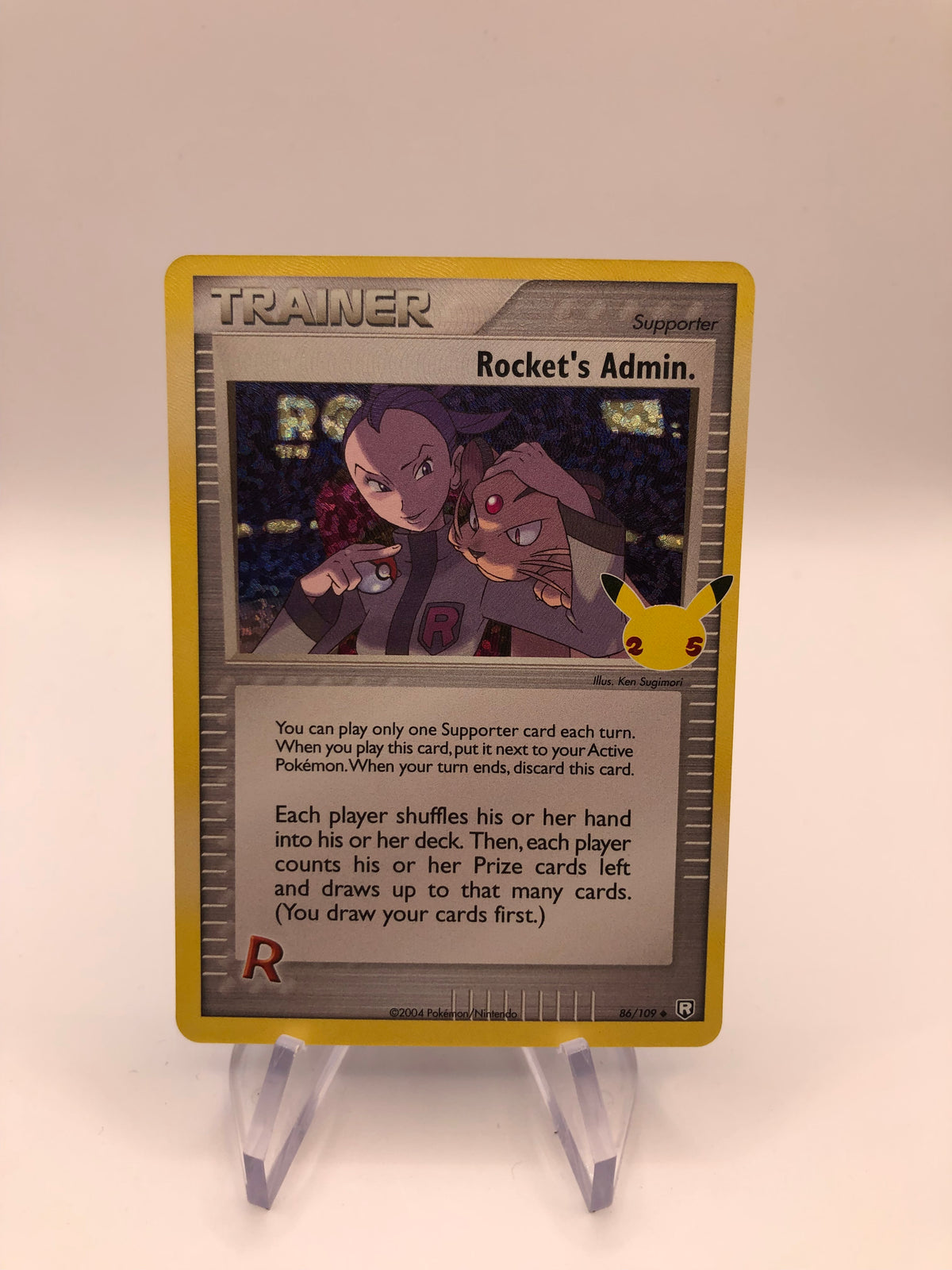 Pokemon Karte Trainer Rockets Amin 86/108 Englisch