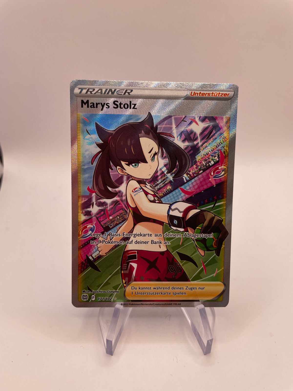Pokemon Karte Trainer Marys Stolz 171/172 Deutsch