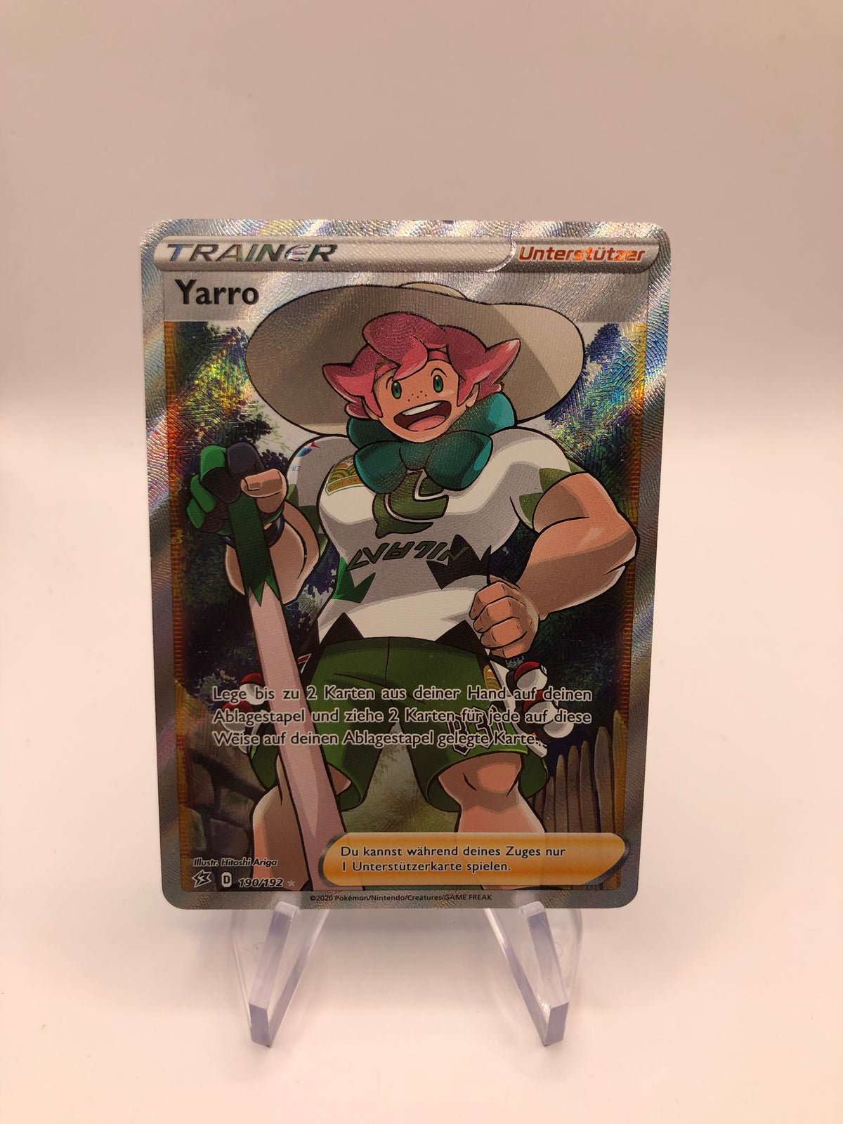 Pokemon Karte Trainer Yarro 190/192 Deutsch