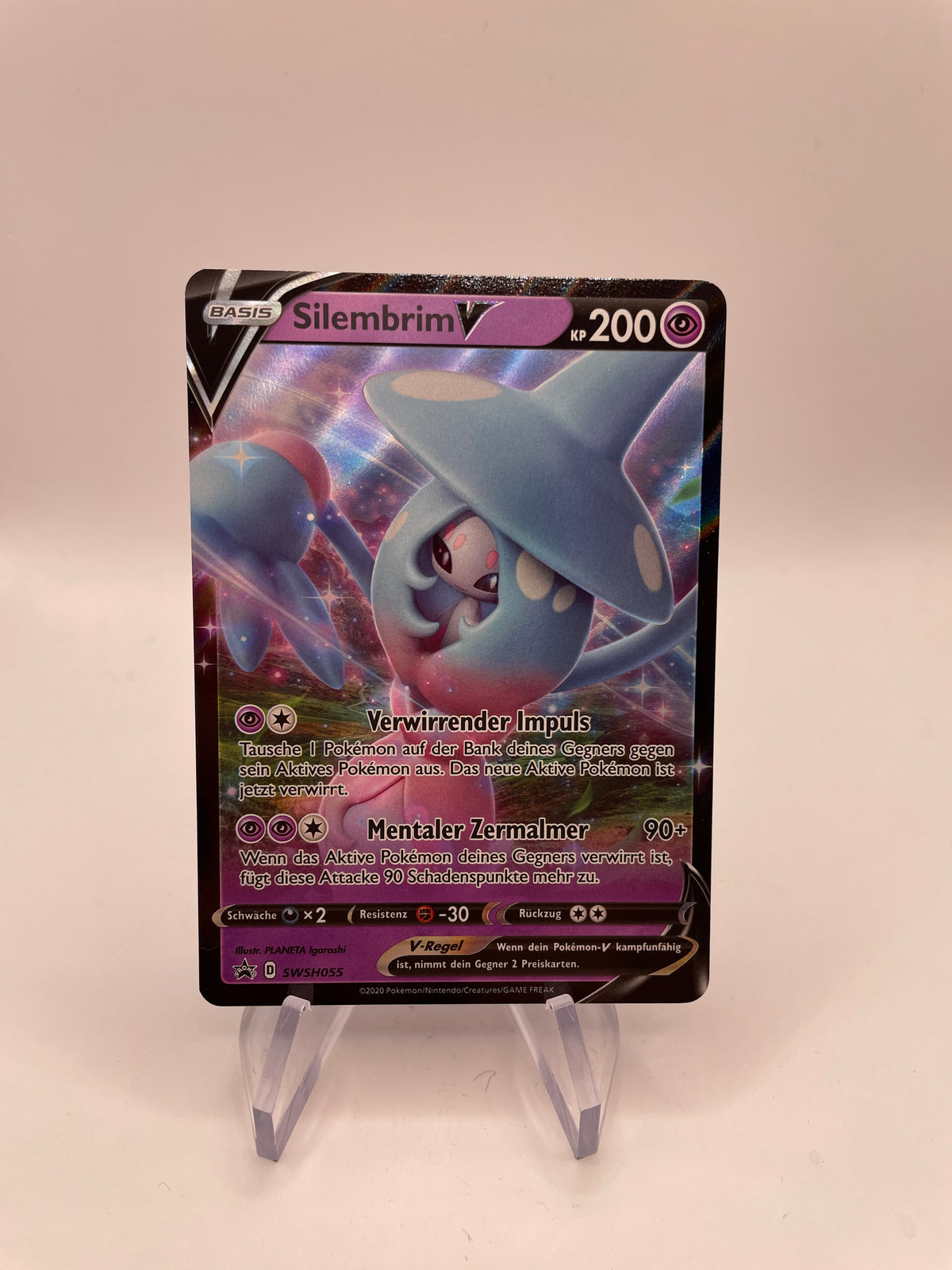 Pokémon Karte Promo V Silembrim SWSH055 Deutsch