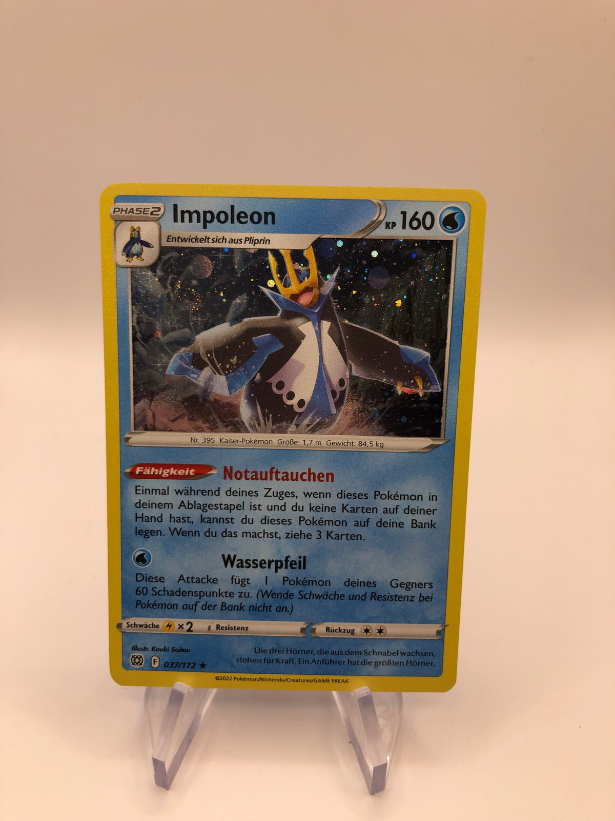 Pokemon Karte Holo Impoleon 37/172 Deutsch