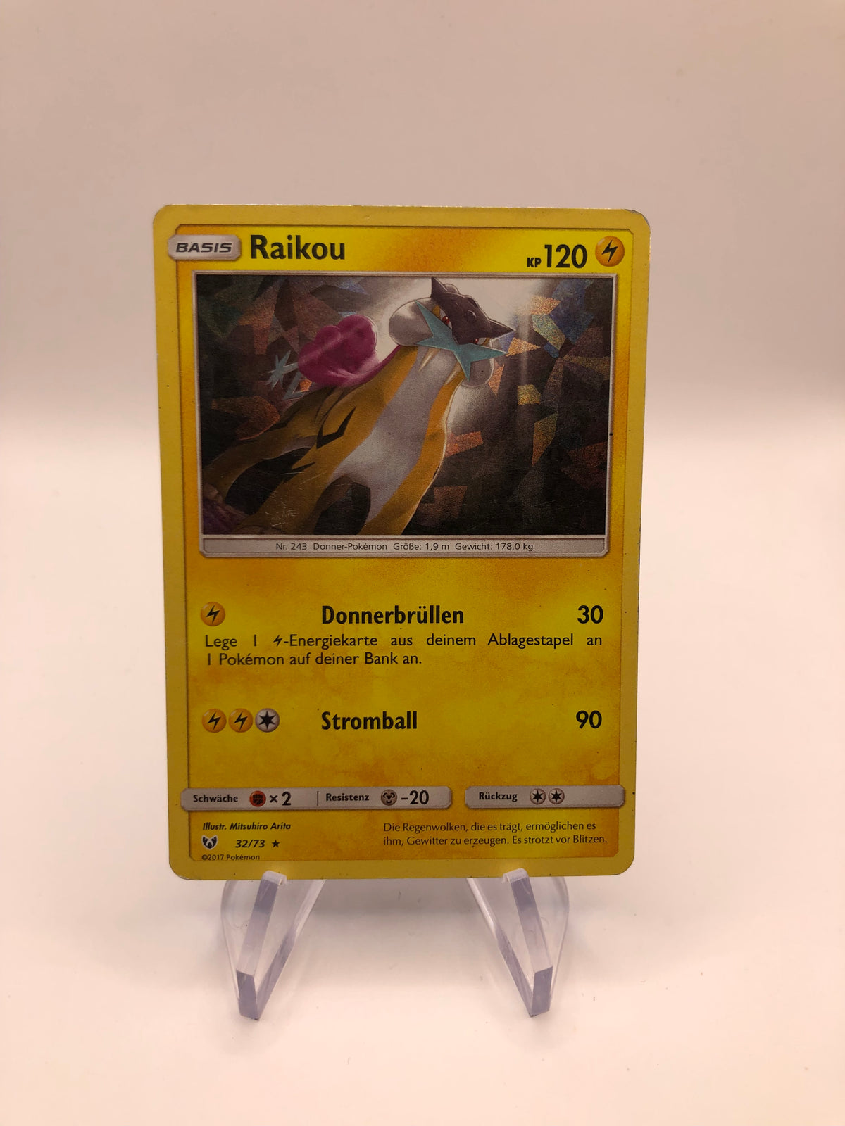 Pokemon Karte Revers Raikou 32/73 Deutsch