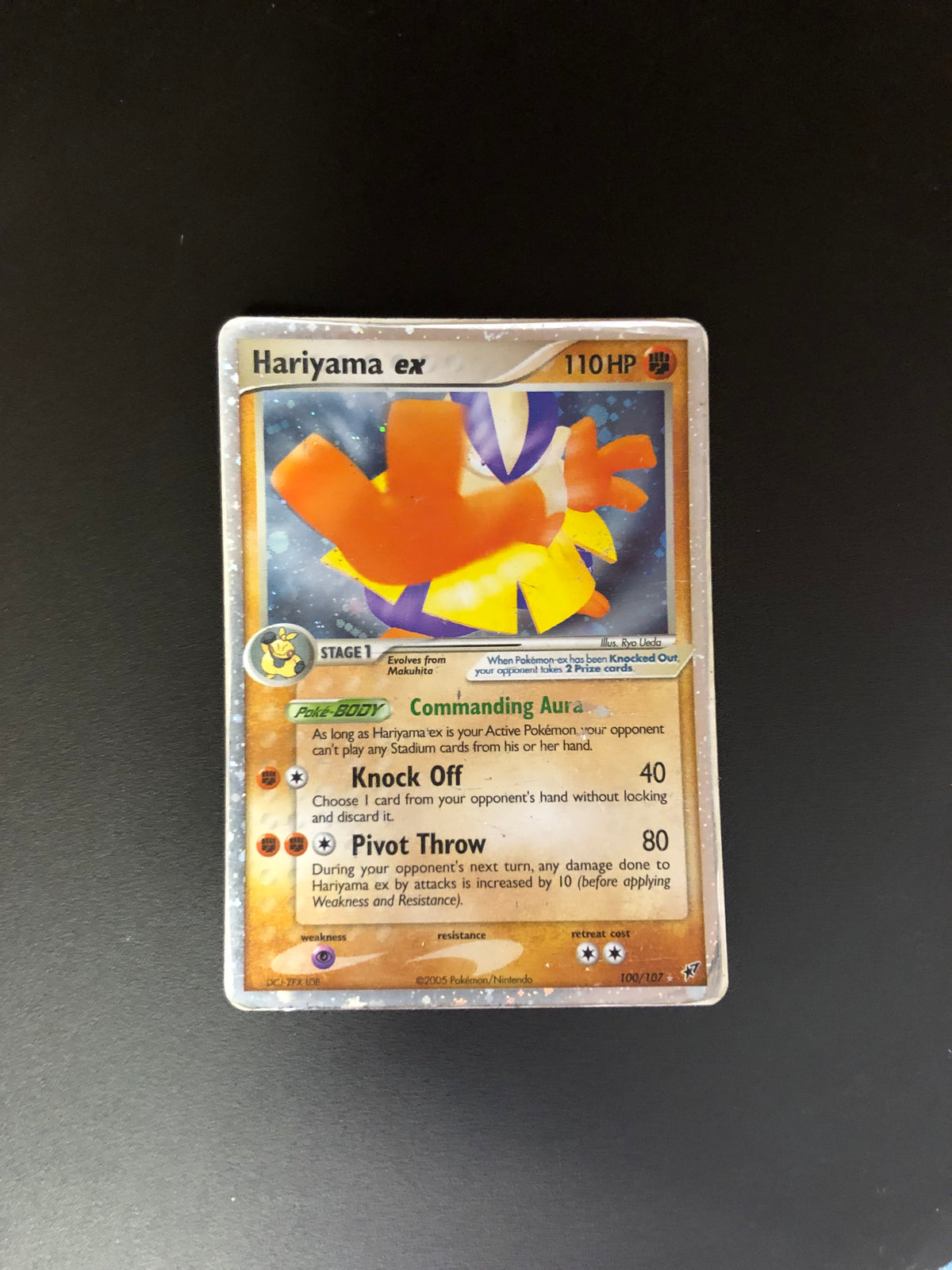 Pokemon Karte EX Hariyama 100/107 Englisch