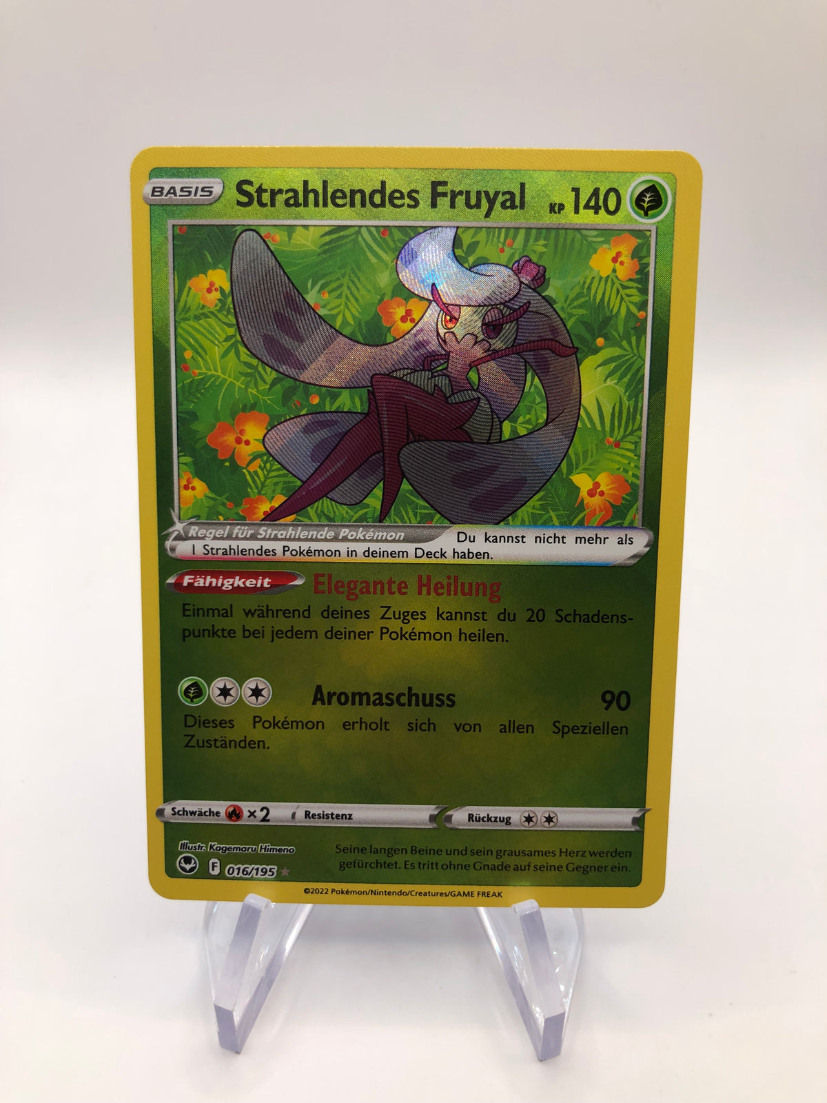 Pokemon Karte Shiny Strahlendes Fruyal 16/195 Deutsch