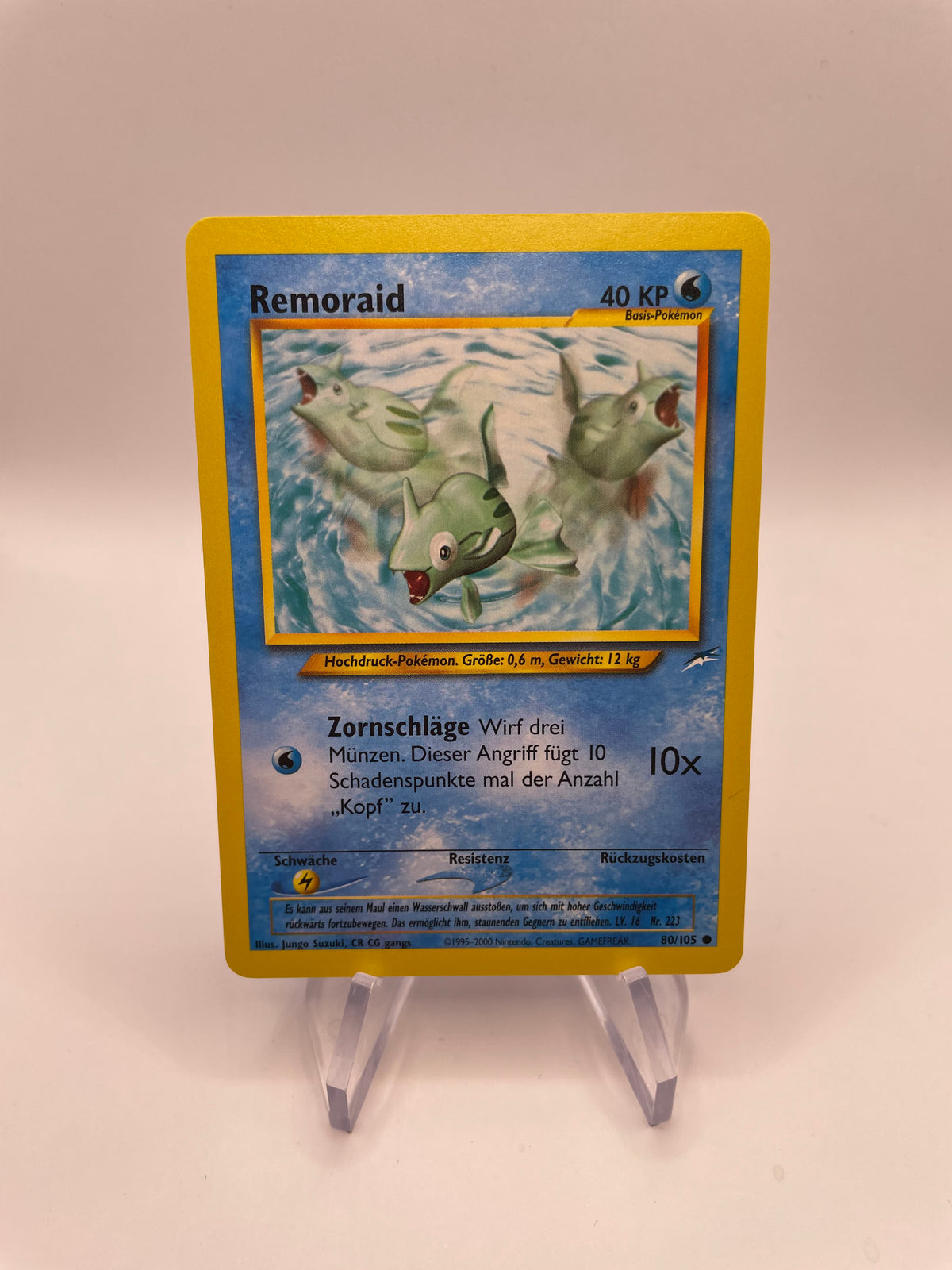 Pokemon Karte Remoraid Neo Destiny 80/105 Deutsch