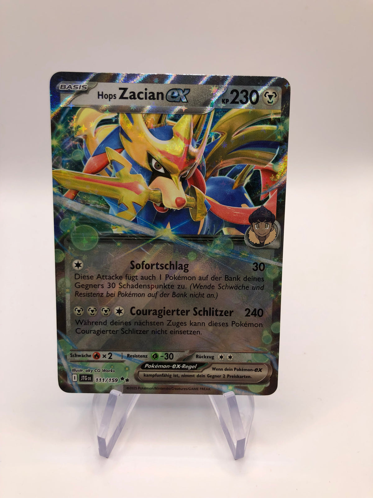 Pokemon Karte Ex Zacian 111/159 Deutsch