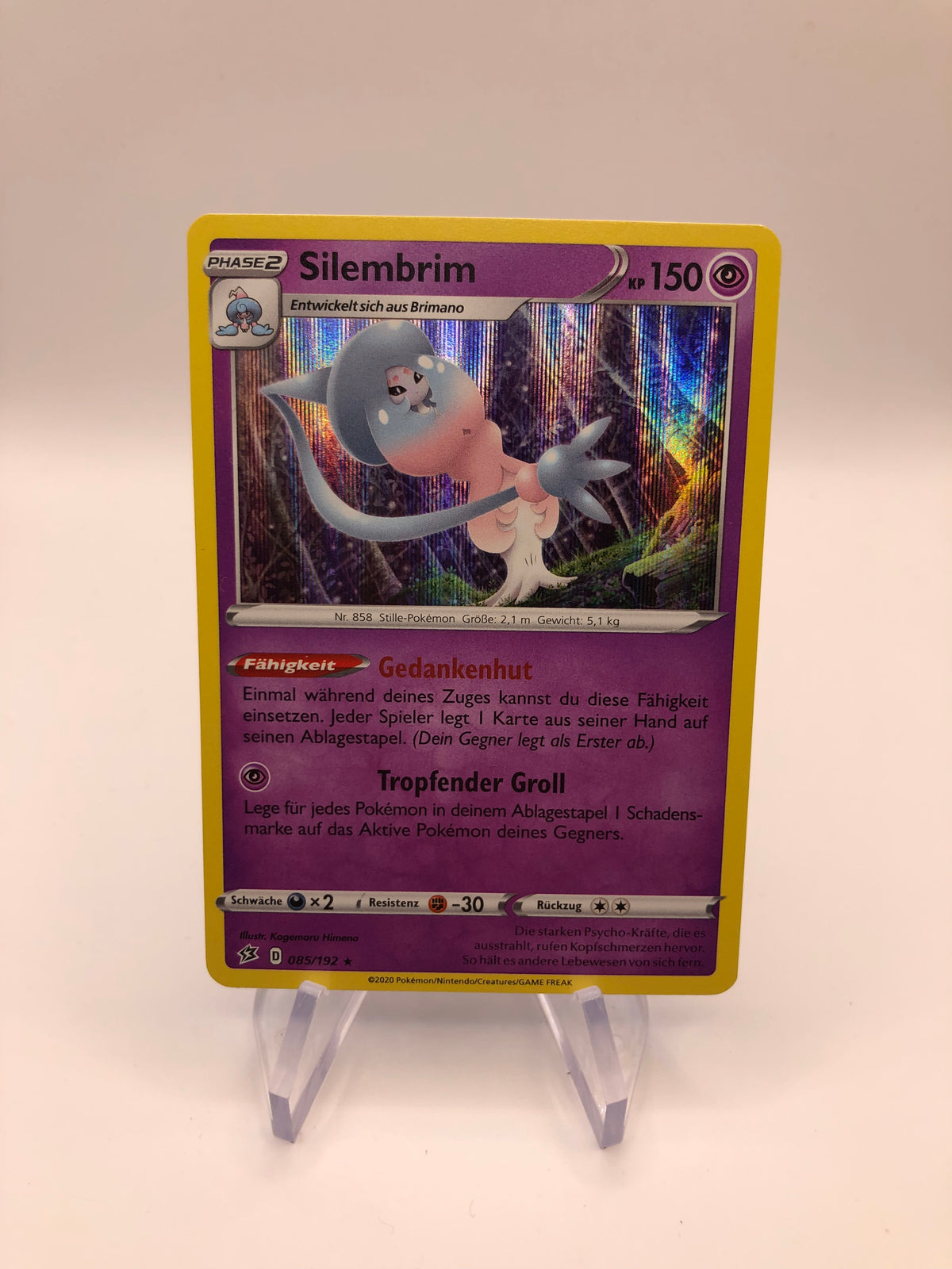 Pokemon Karte Holo Silembrim 85/192 Deutsch