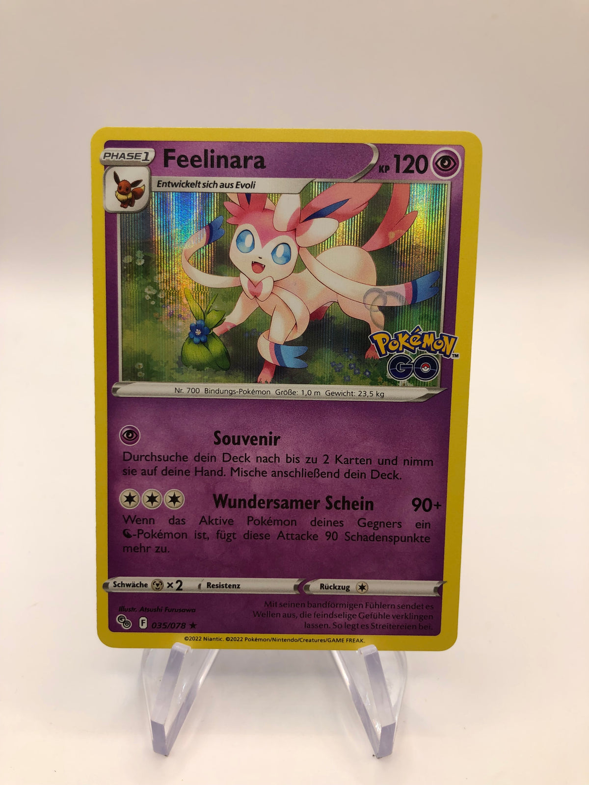 Pokemon Karte Revers Feelinara 35/78 Deutsch
