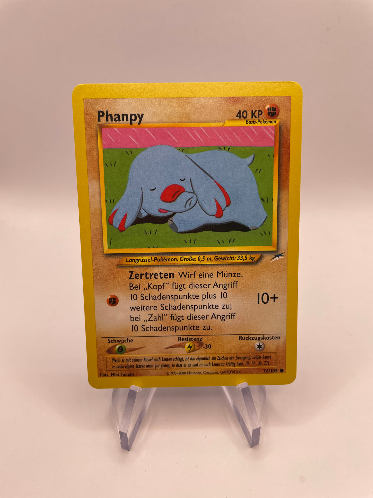 Pokemon Karte Phanpy Neo Destiny 76/105 Deutsch