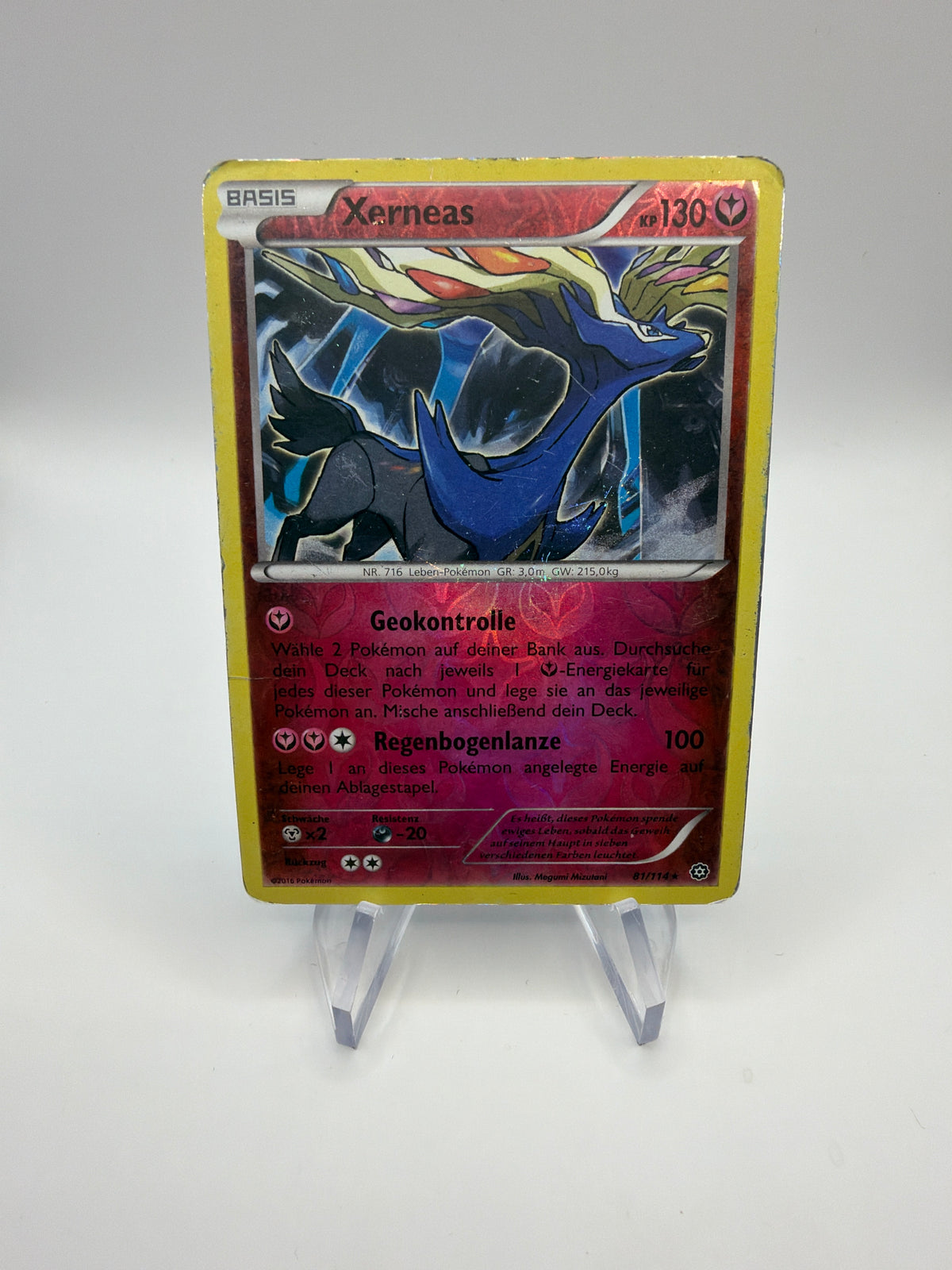 Pokemon Karte Xerneas 81/114 Deutsch
