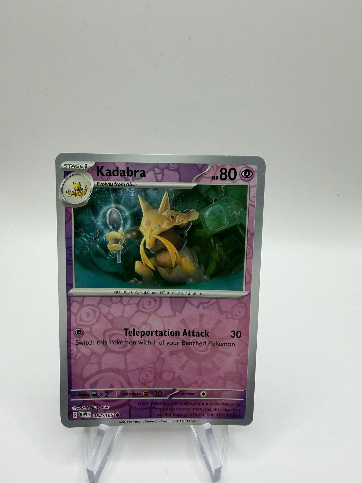 Pokemon Karte Reverse 151 Kadabra 64/165 Englisch