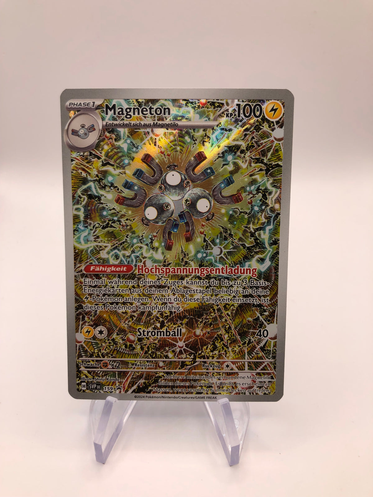Pokemon Karte Art-Rare Promo Magneton 159 Deutsch