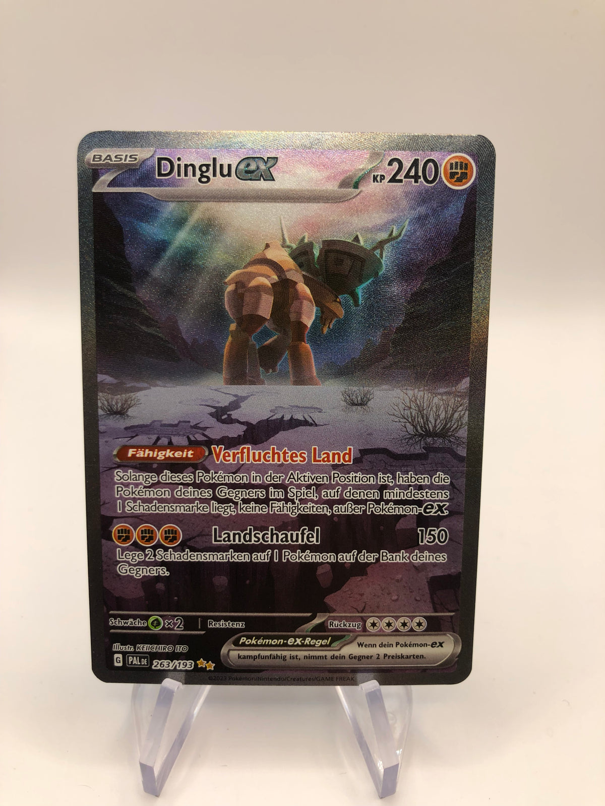 Pokemon Karte Ex Dinglu 263/193 Deutsch