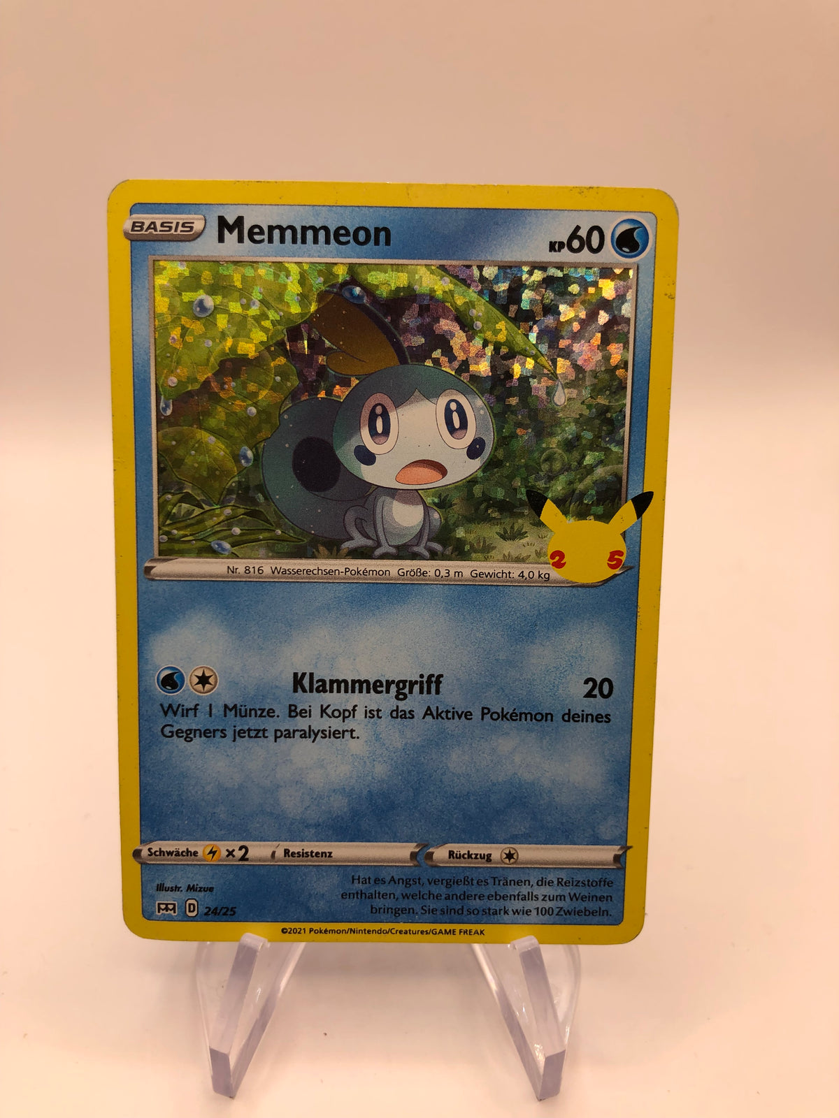 Pokemon Karte Holo Celebration Memmeon 24/25 Deutsch