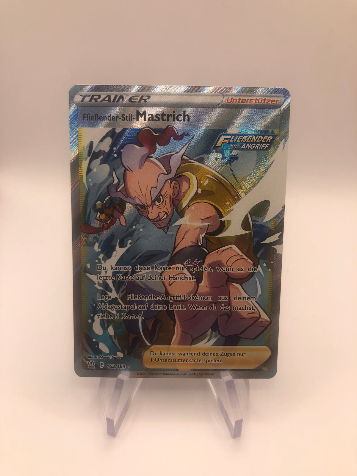 Pokemon Karte Trainer Mastrich 162/163 Deutsch
